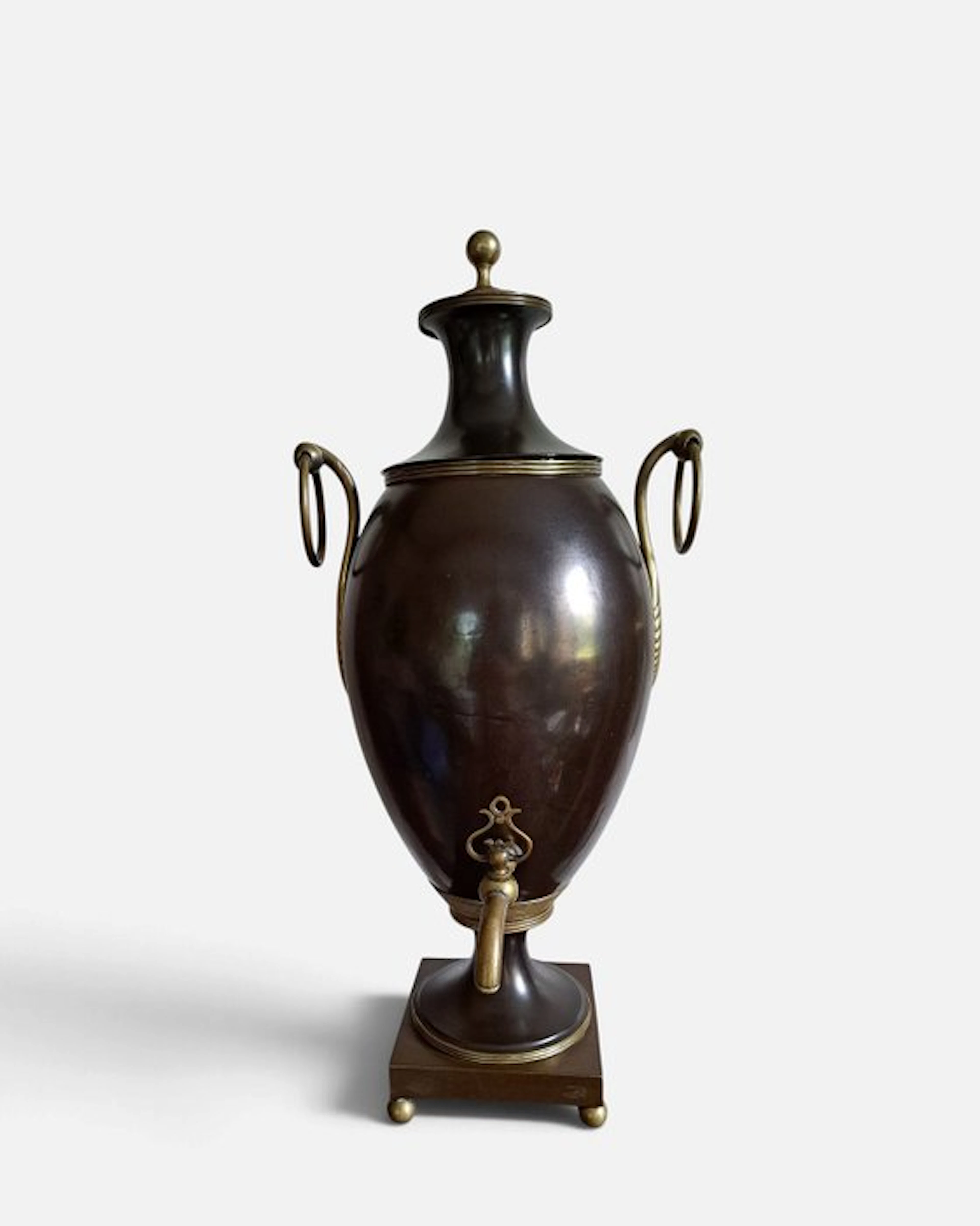 Samovar - Brass, Patinated - Empire Kraanpot 55cm