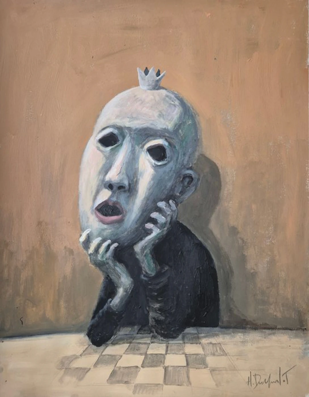 Hubert Duprilot - (2026) acrylique sur papier 65x50cm