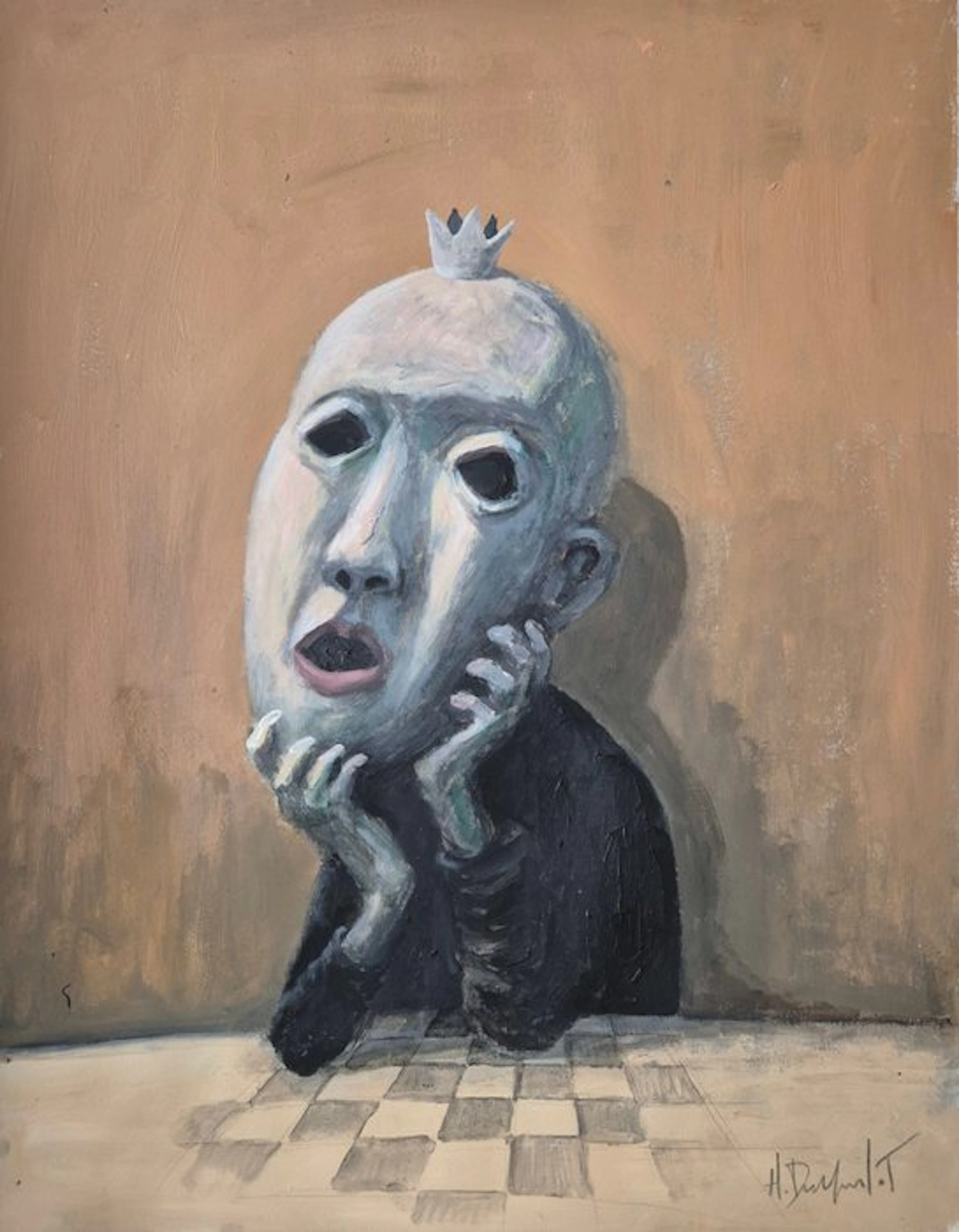 Hubert Duprilot - (2026) acrylique sur papier 65x50cm
