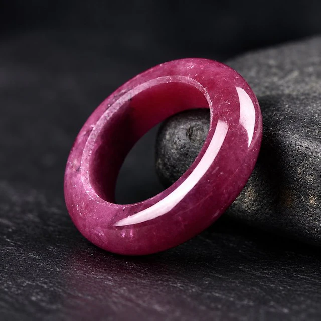 ALGT Certified - Masterful Natural Ruby Ring - A...