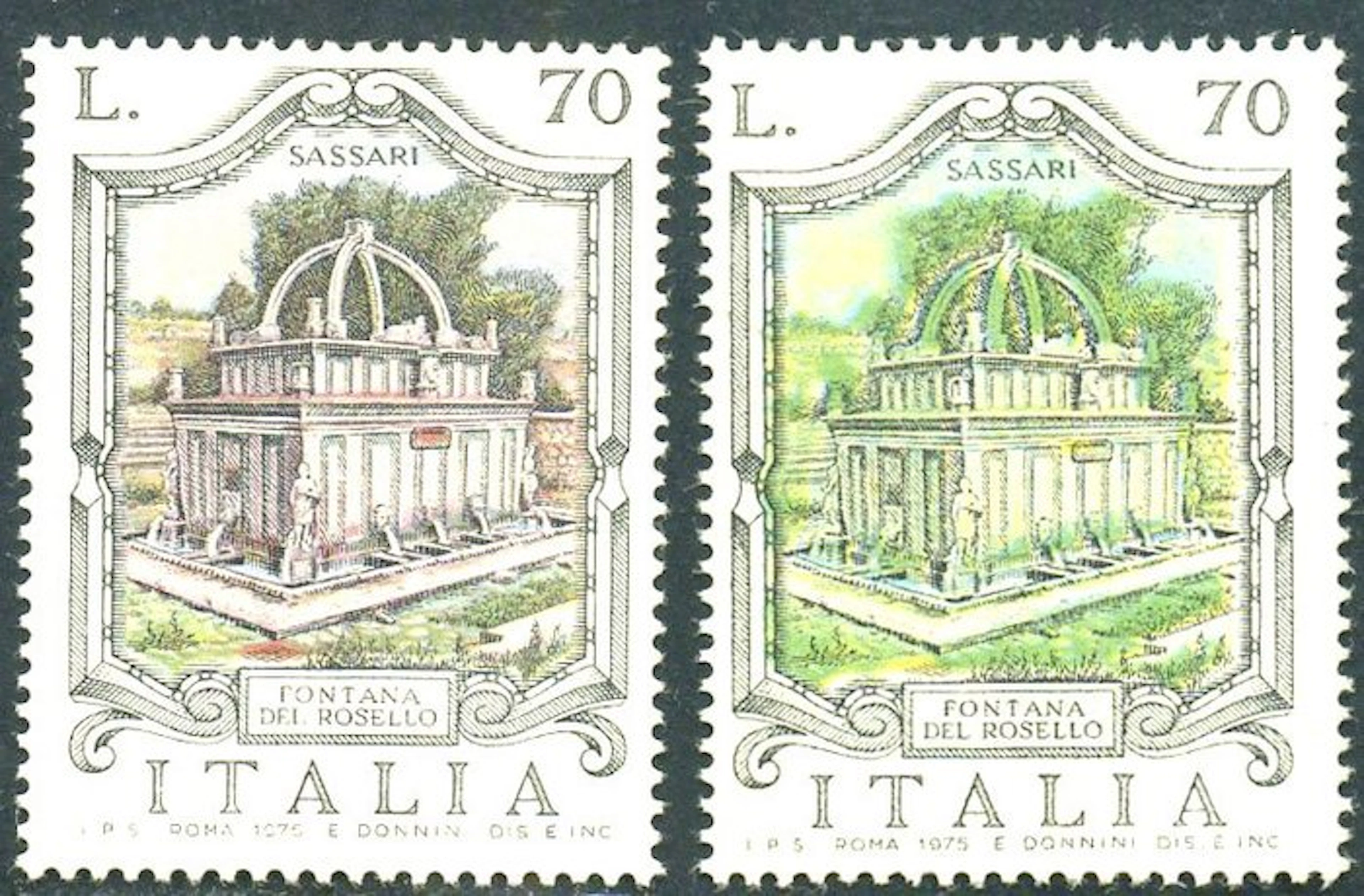 Italy 1975 - Fontana del Rosello, a right-wing specimen without the pink color
