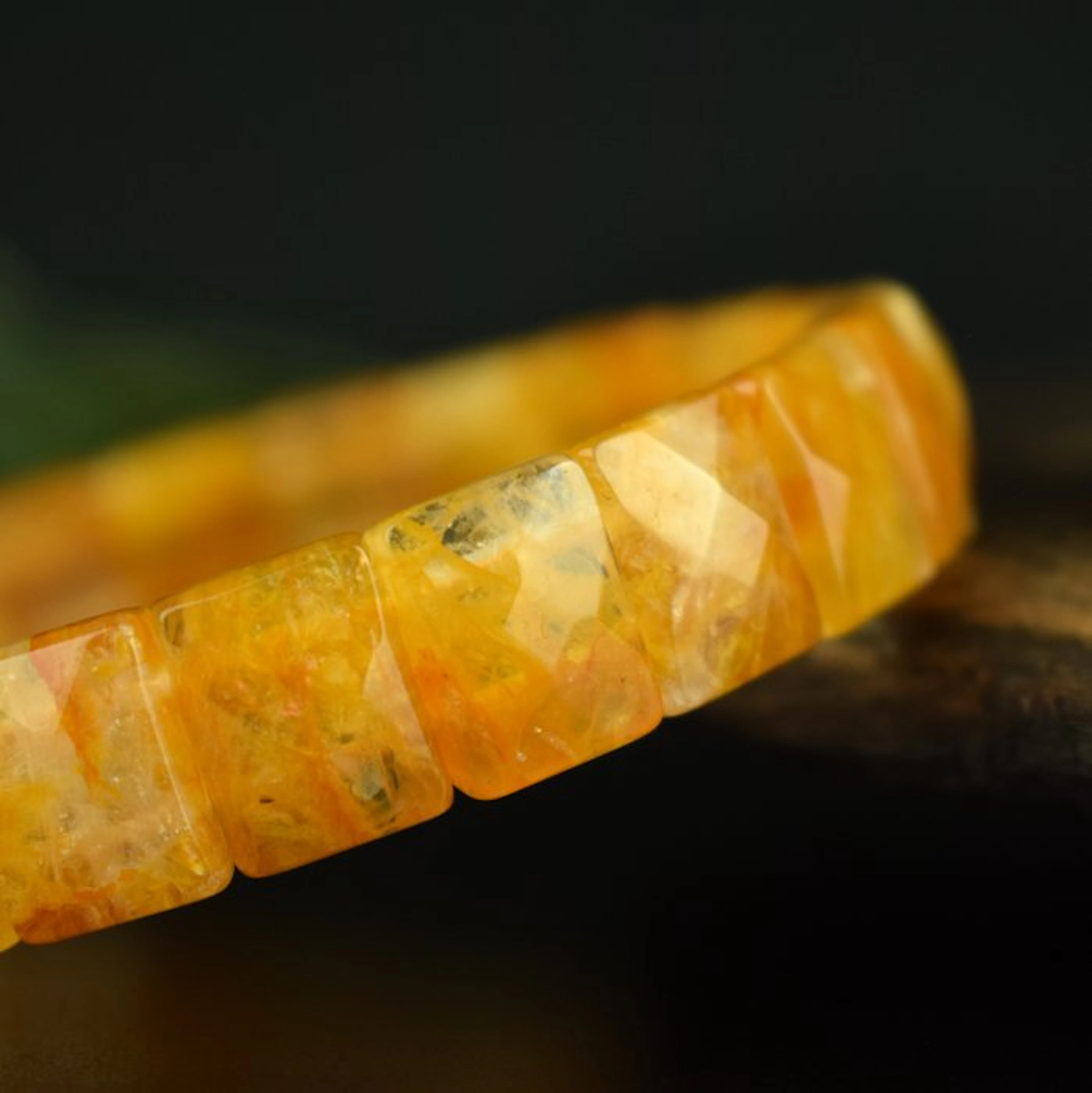 Golden Hematoid Quartz - Healing Quartz - High Quality - Width: 12 mm- 31.3 g