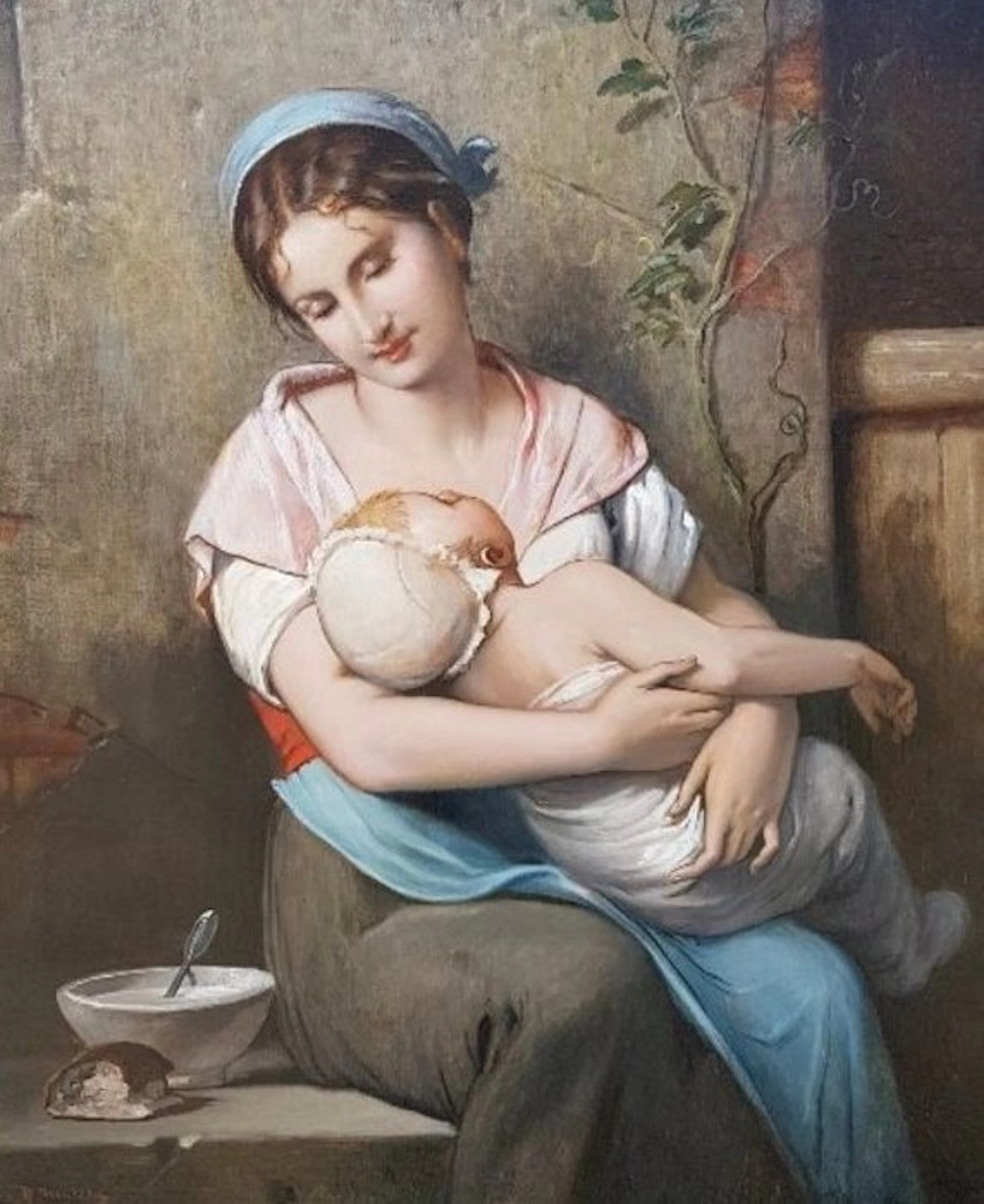 Attributed to Bénédict Masson (1819-1893) - La mère heureuse