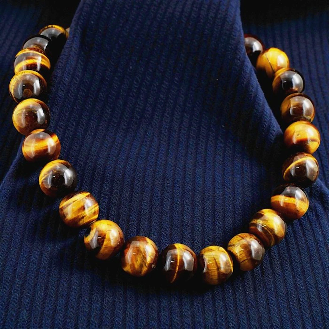 Really nice necklace handmade great quality natural tiger...