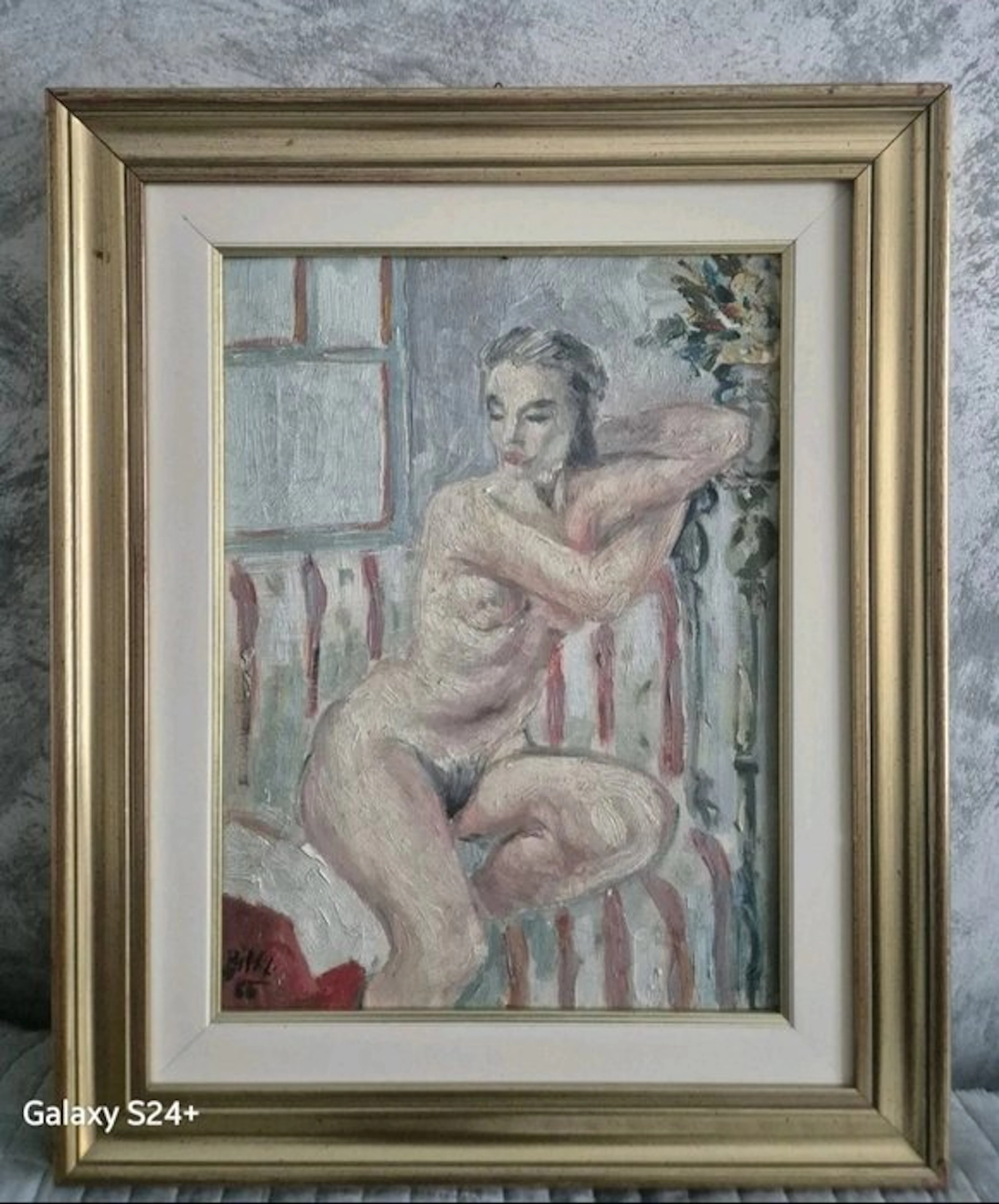 Luigi Biffi (1904-1982) - Nudo femminile seduto (1956)