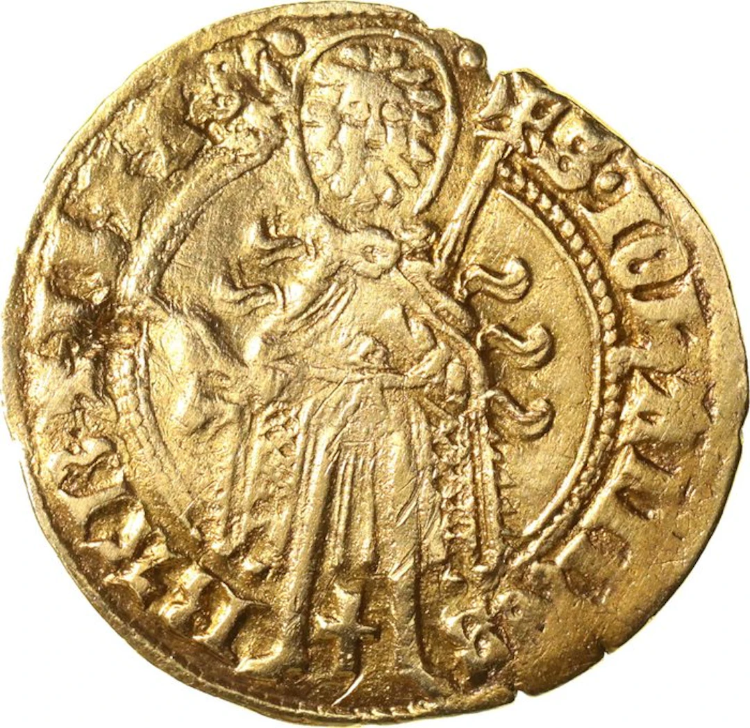 Netherlands - Gelderland. St. Jansgoudgulden z.j. (1423-1472) Arnold van Egmont