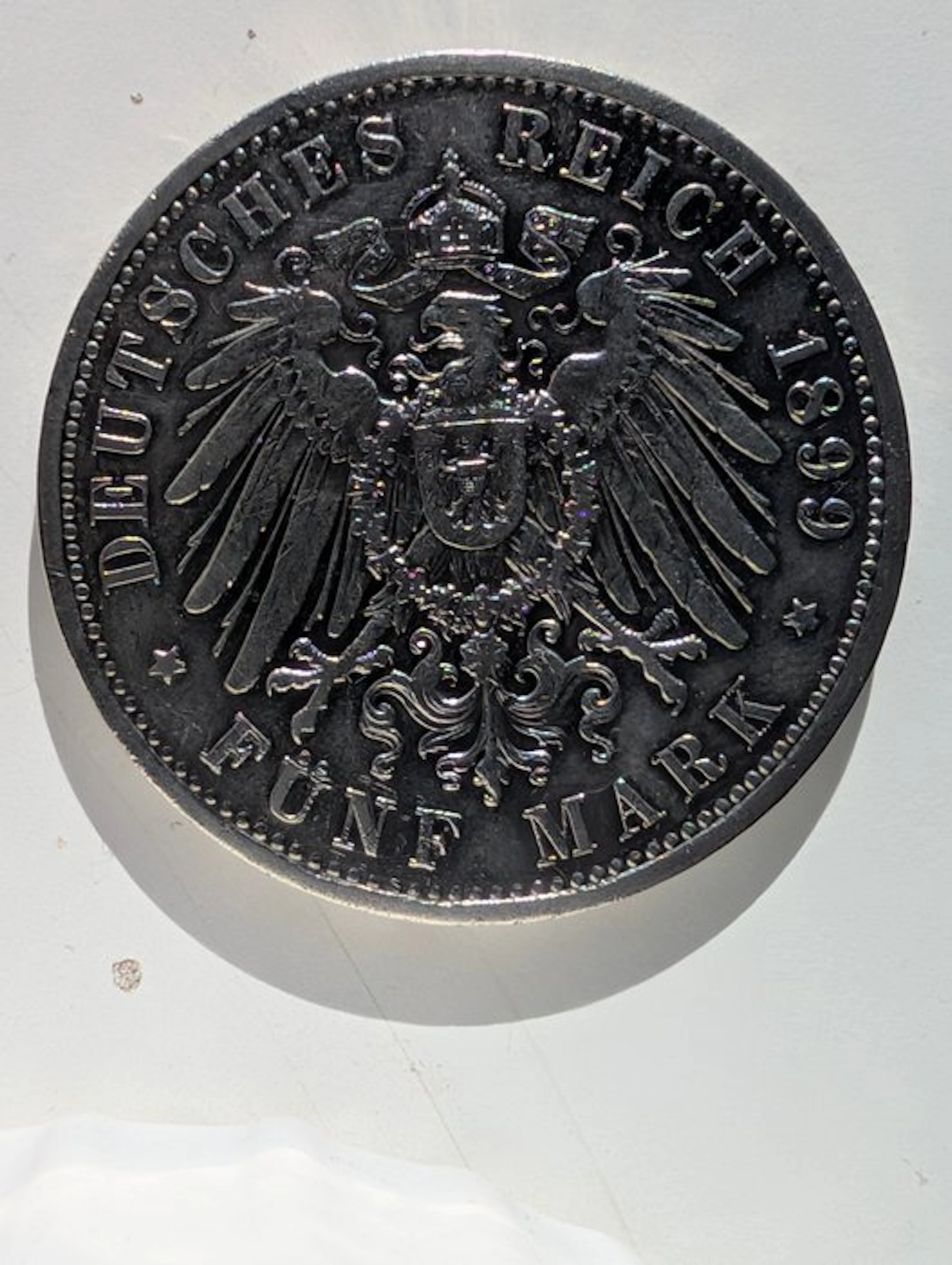 Germany. Wilhelm II. 5 Mark 1899A (No reserve price)