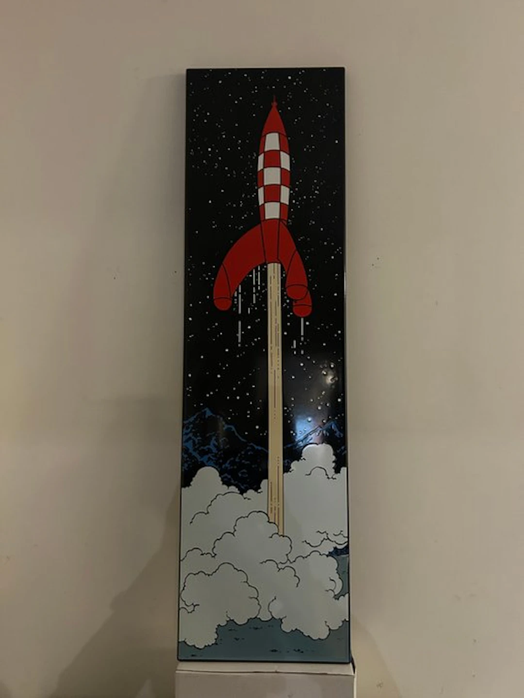 Kuifje - Enamel sign Tintin rocket to the moon / Belgian enamels - 1985