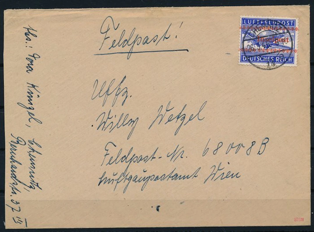 German Empire 1945 - Field post/island post with a local overprint from Crete