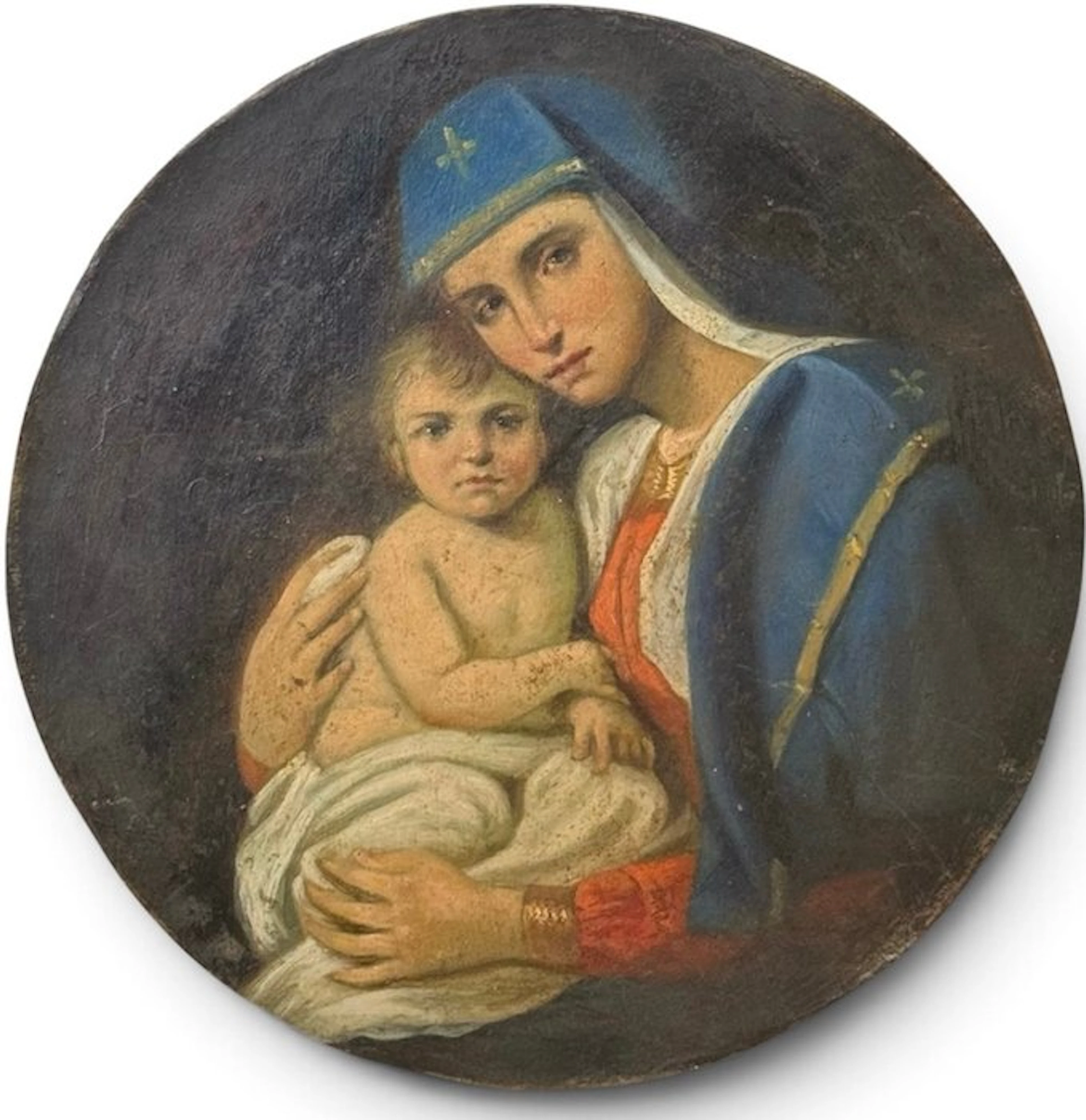 Scuola Napoletana (XVIII-XIX) - Madonna con bambino