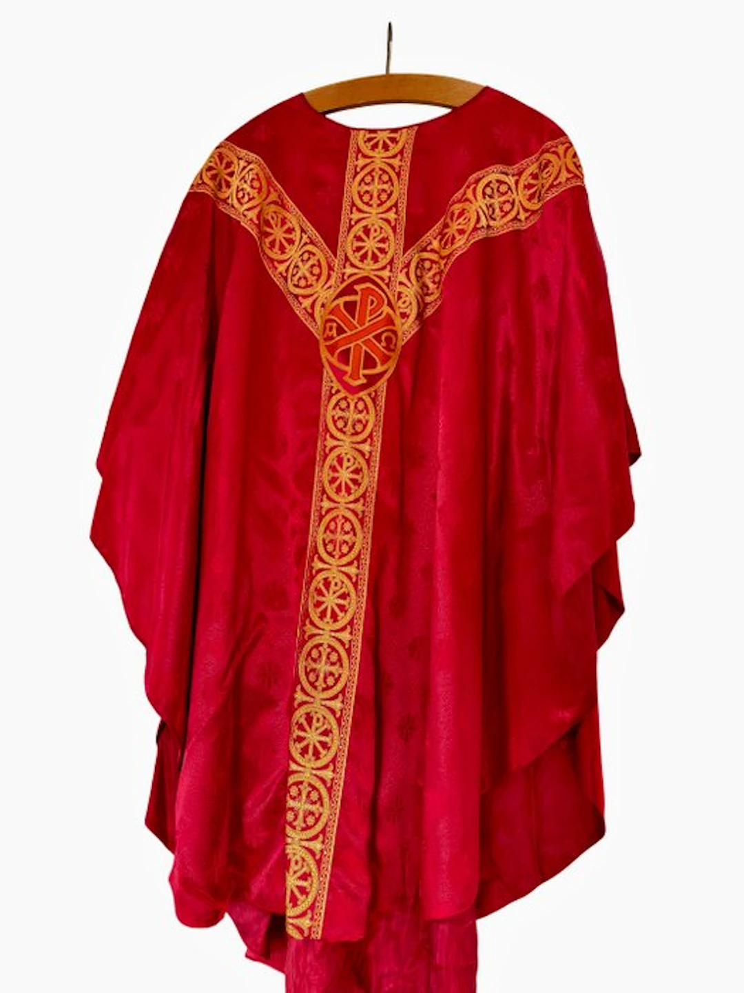 Old Roman casula + stola (2) - Modern - Cotton - 1980-1990, 1970-1980