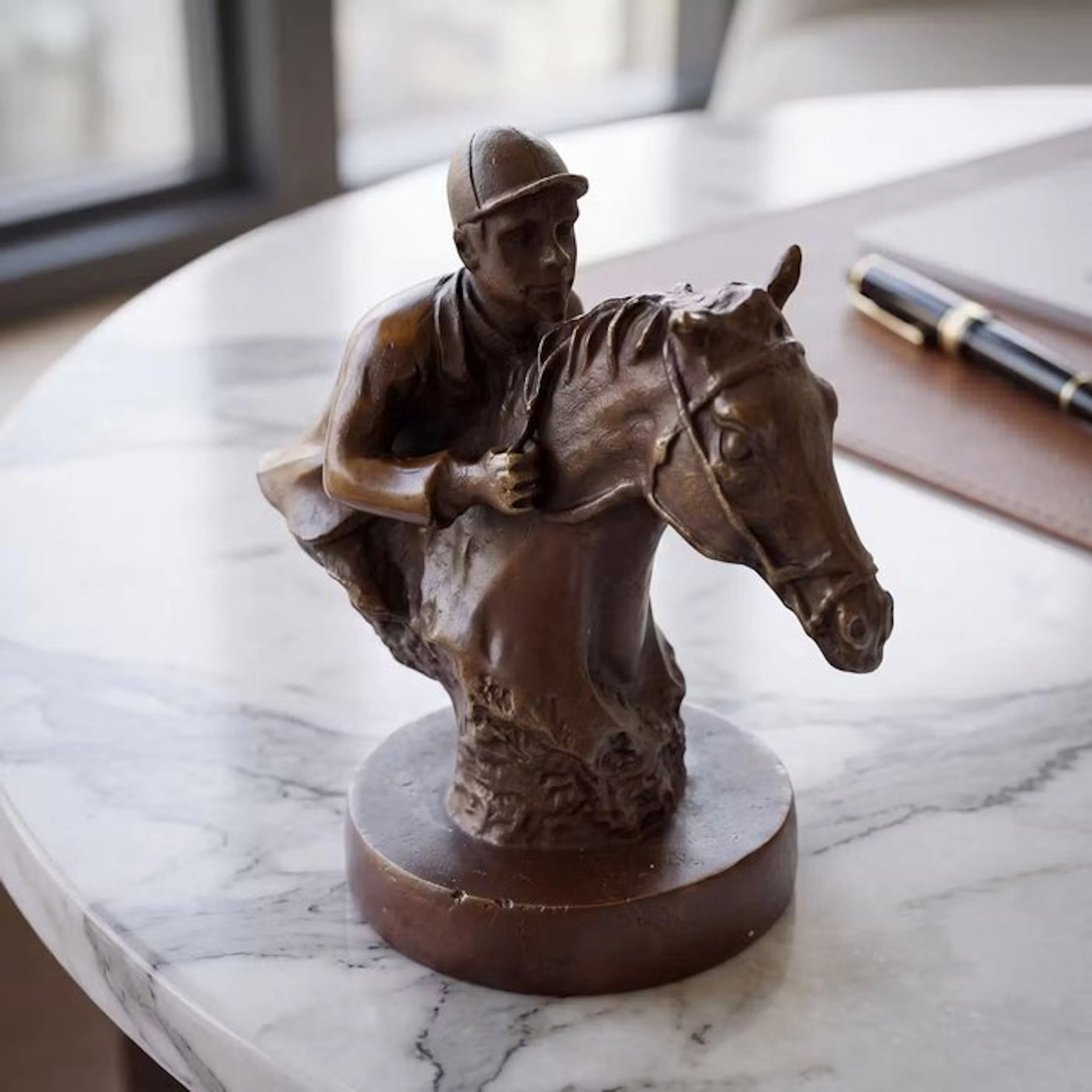 Statue, “Jockey” (Zonder Minimumprijs) - 14.5 cm - Bronze