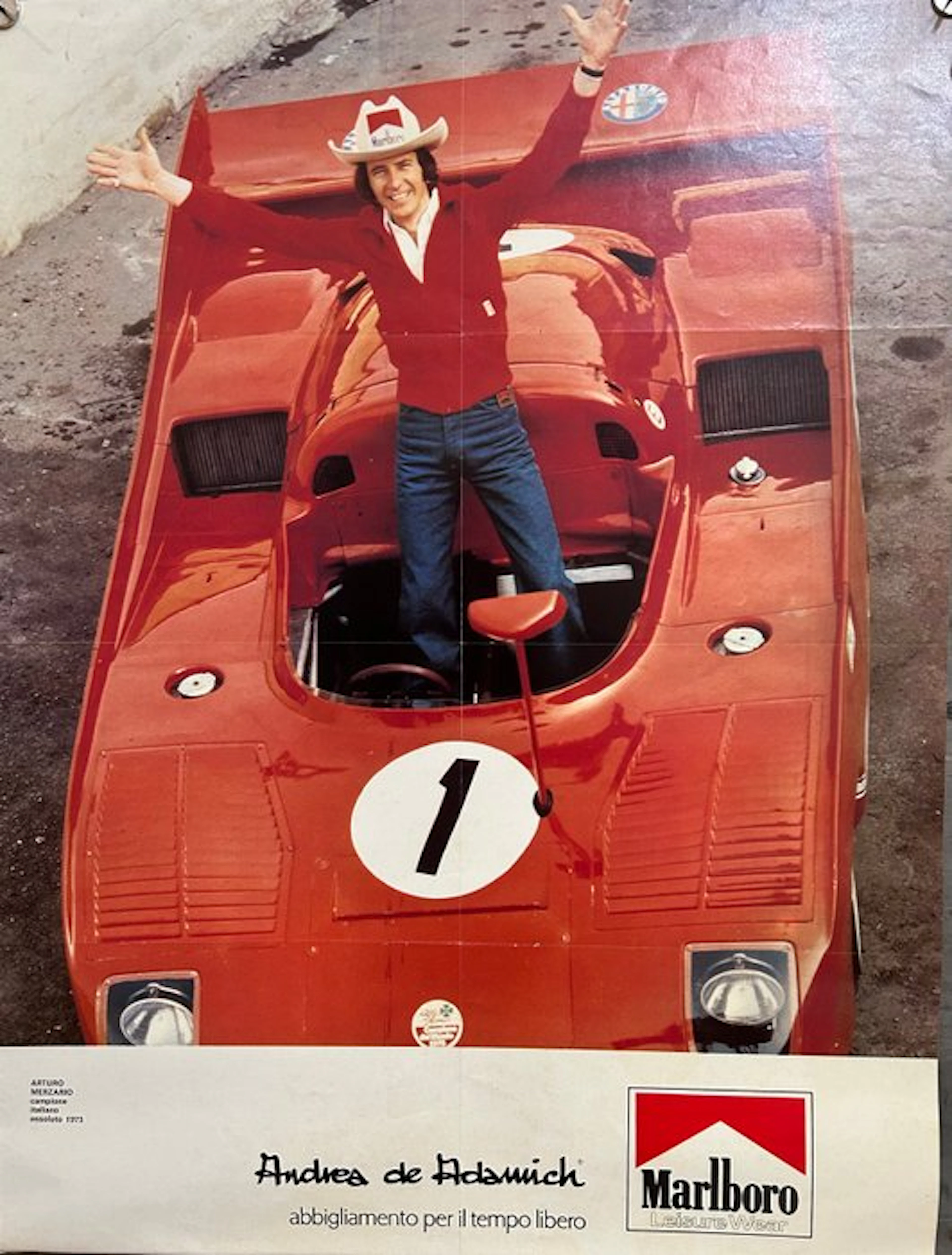 Poster "1"Marlboro Leisure Wear" - Alfa Romeo - Alfa Romeo Tipo 33 TT 12 - 1975