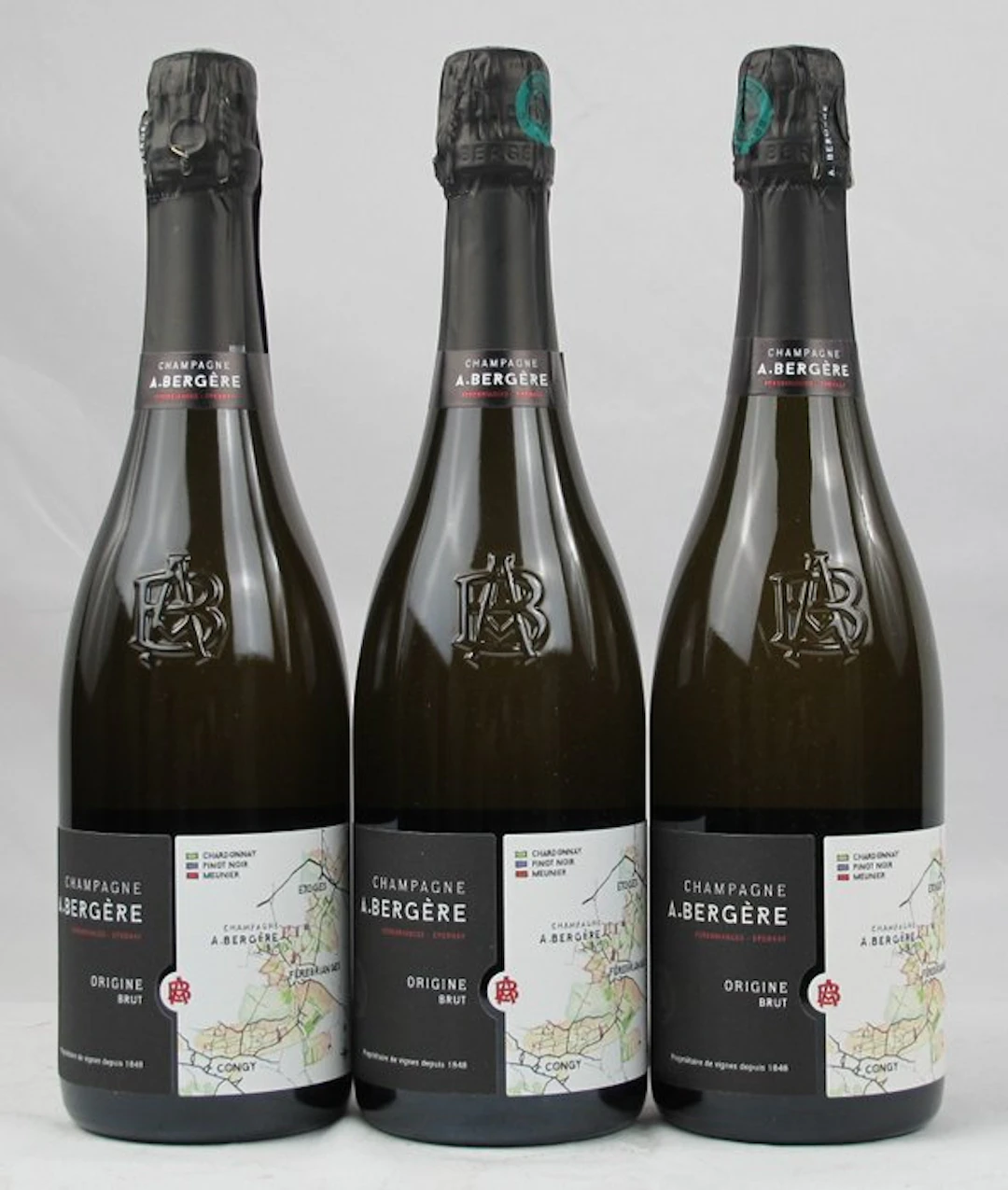 Champagne A. Bergère Brut 'Origine' - Champagne - 3 Bottles (0.75L)