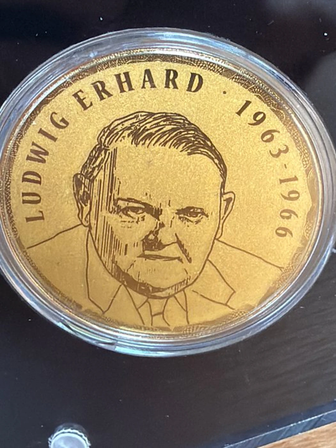 Germany. Gold bar Ludwig Ehrhard - 1/200 oz (.999) (No reserve price)