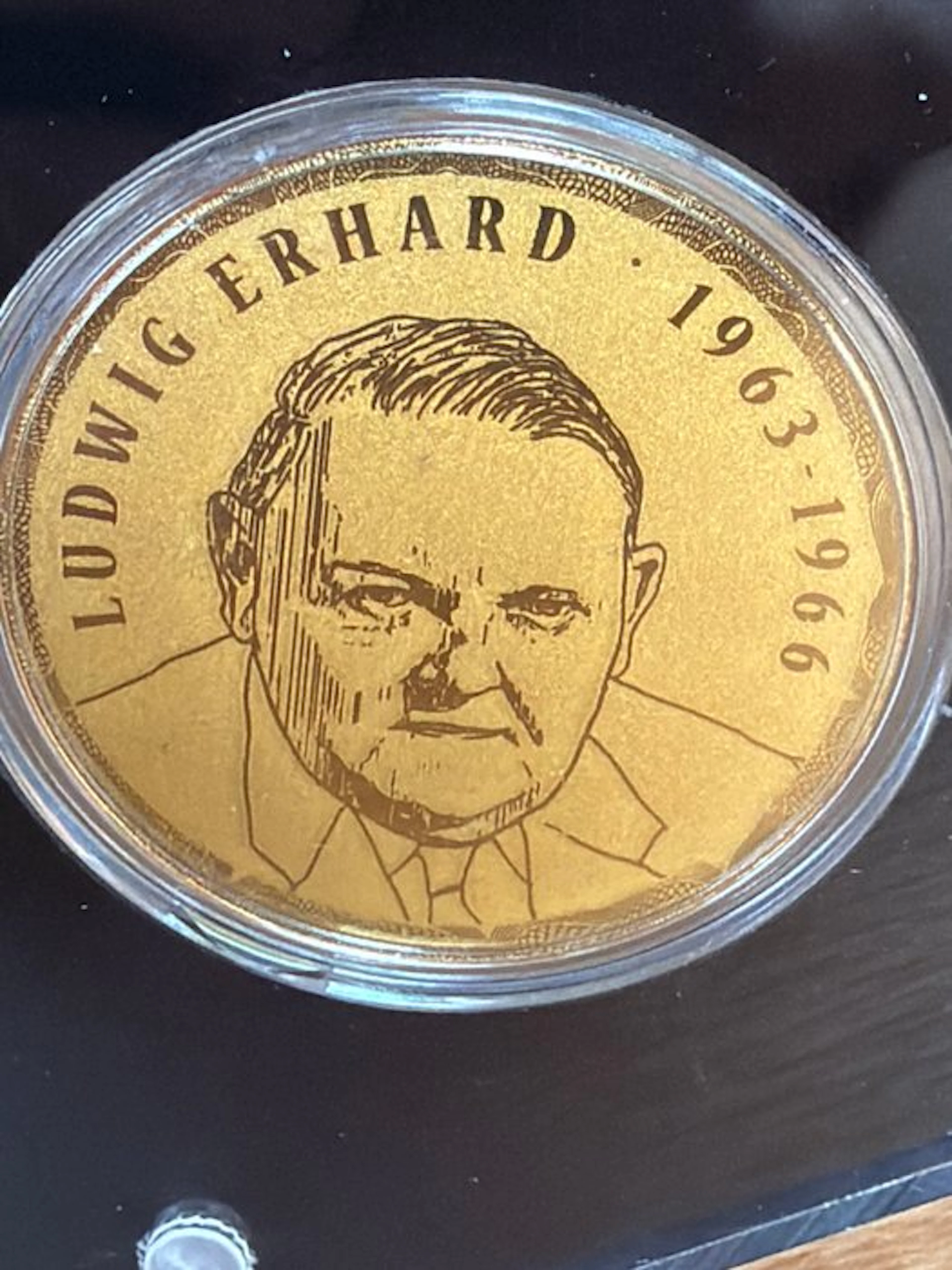 Germany. Gold bar Ludwig Ehrhard - 1/200 oz (.999) (No reserve price)