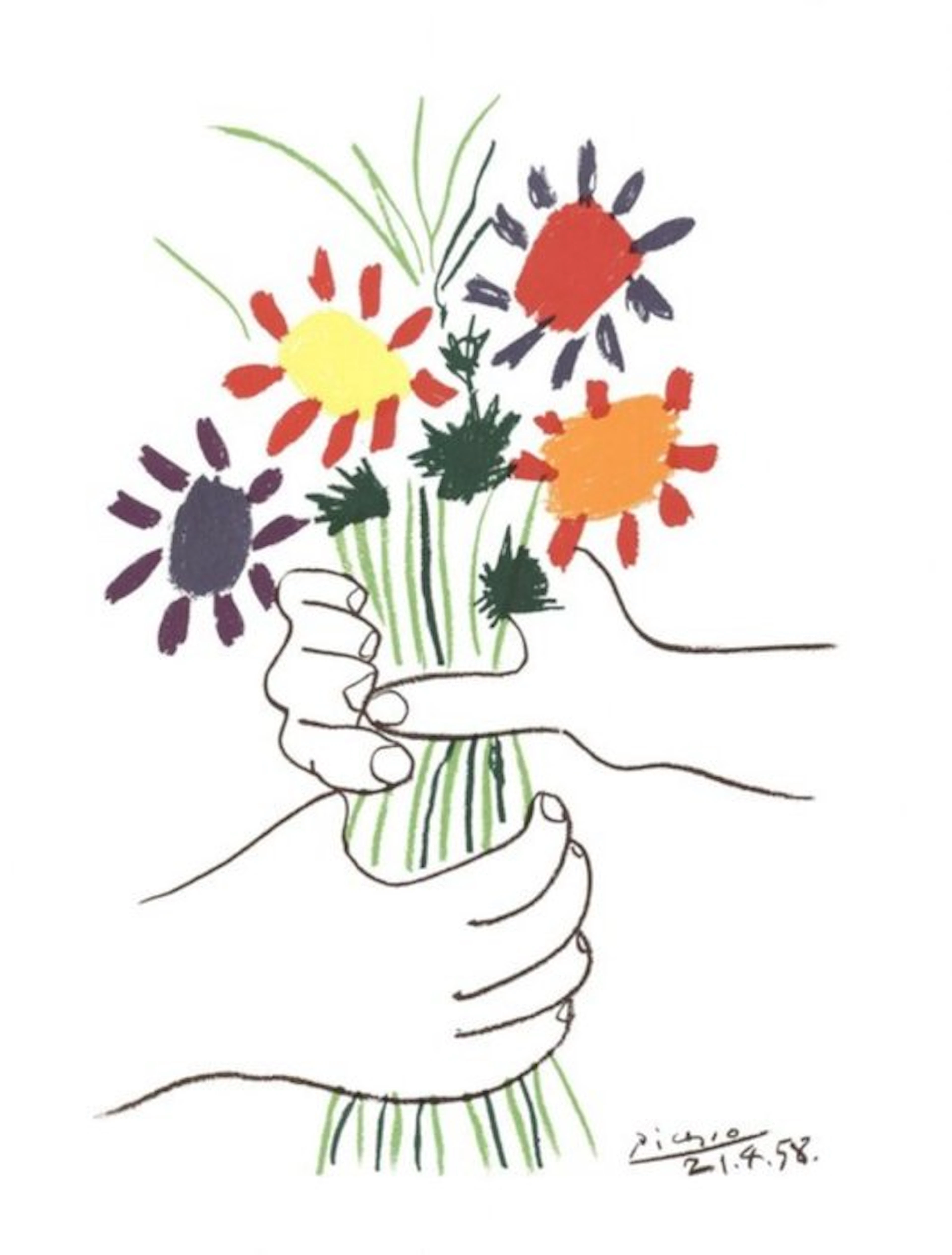 Pablo Picasso (1881-1973) - "Bouquet