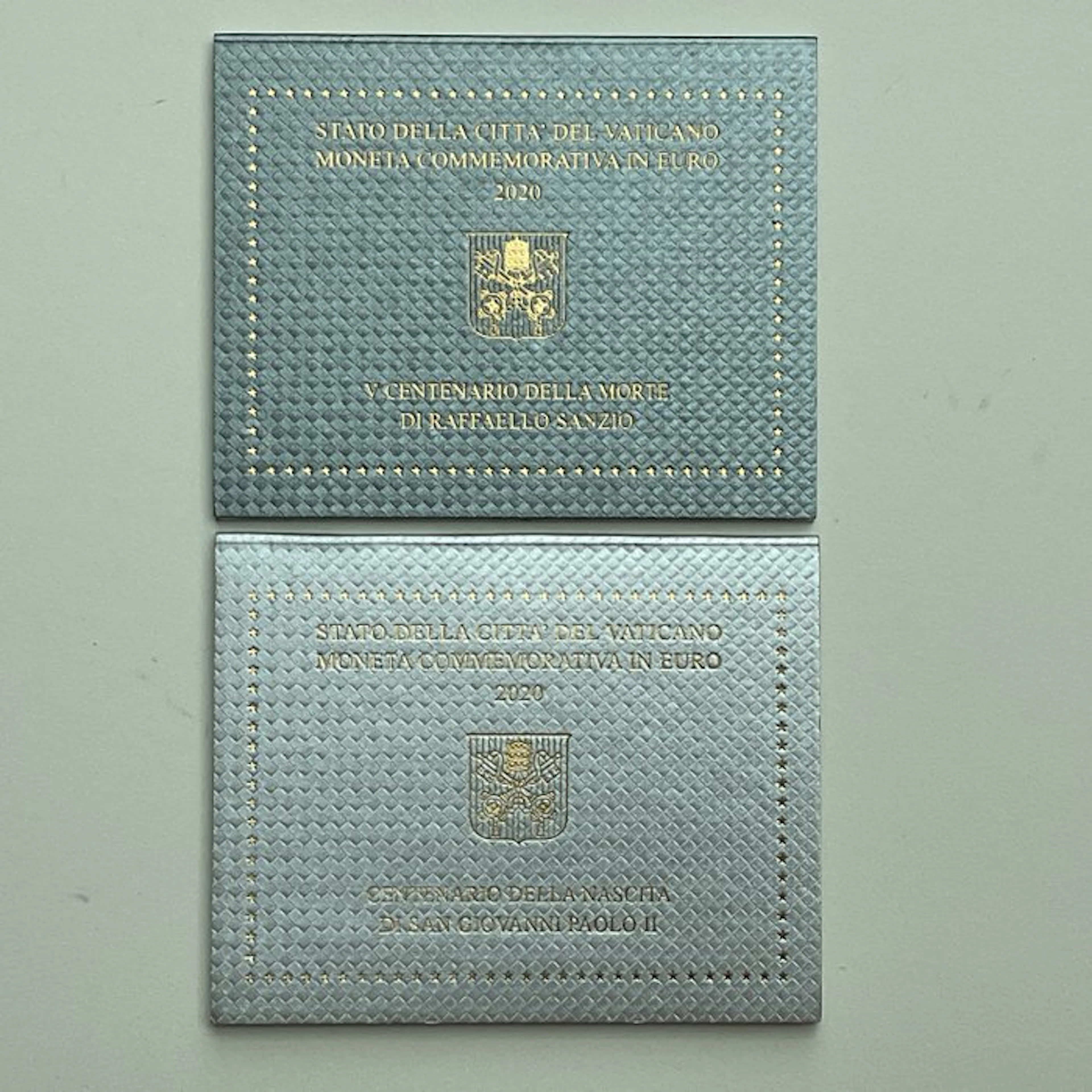 Vatican. 2 Euro 2020 "Raffaello Sanzio" + "Giovanni Paolo...