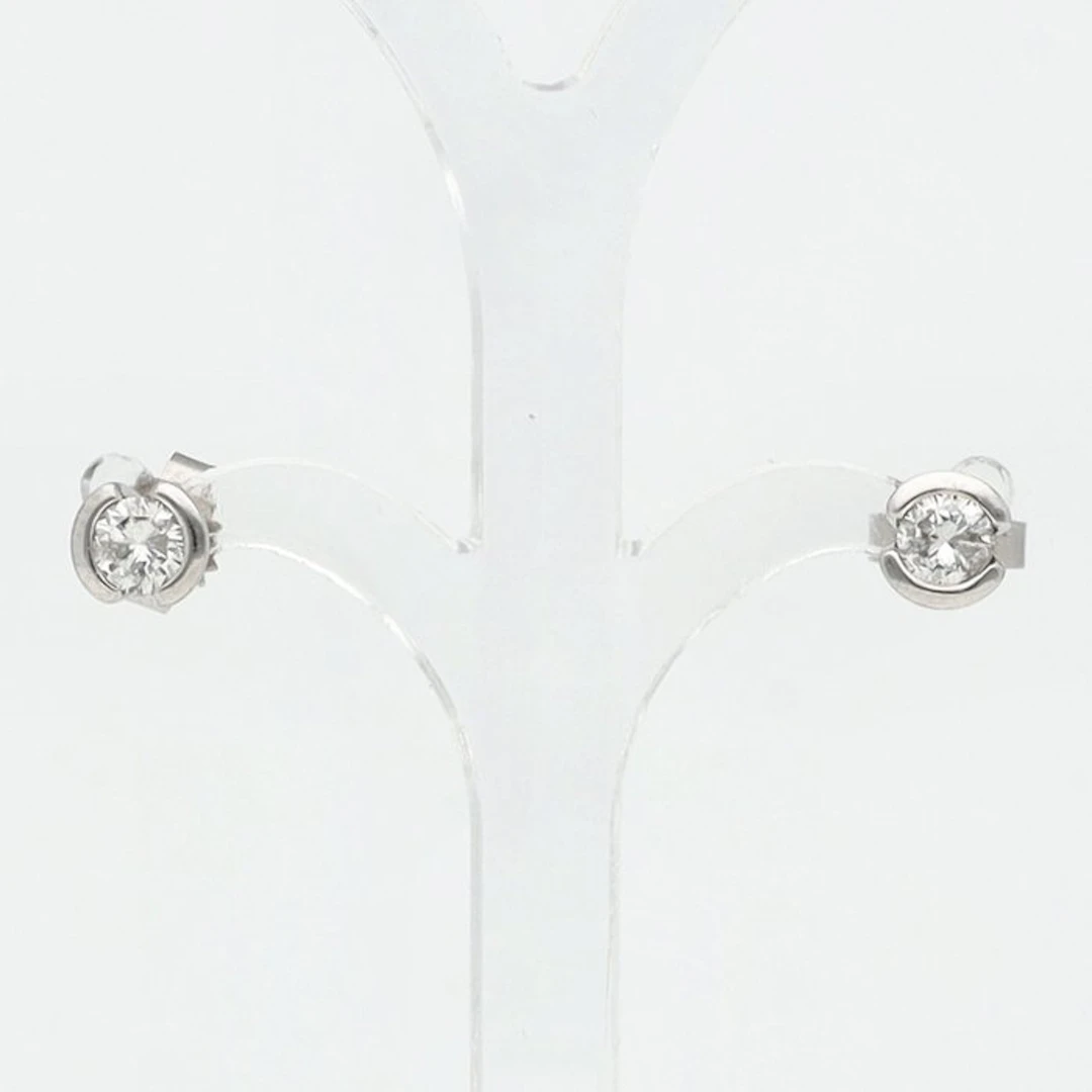 Earrings - 14 kt. White gold Diamond (Natural)