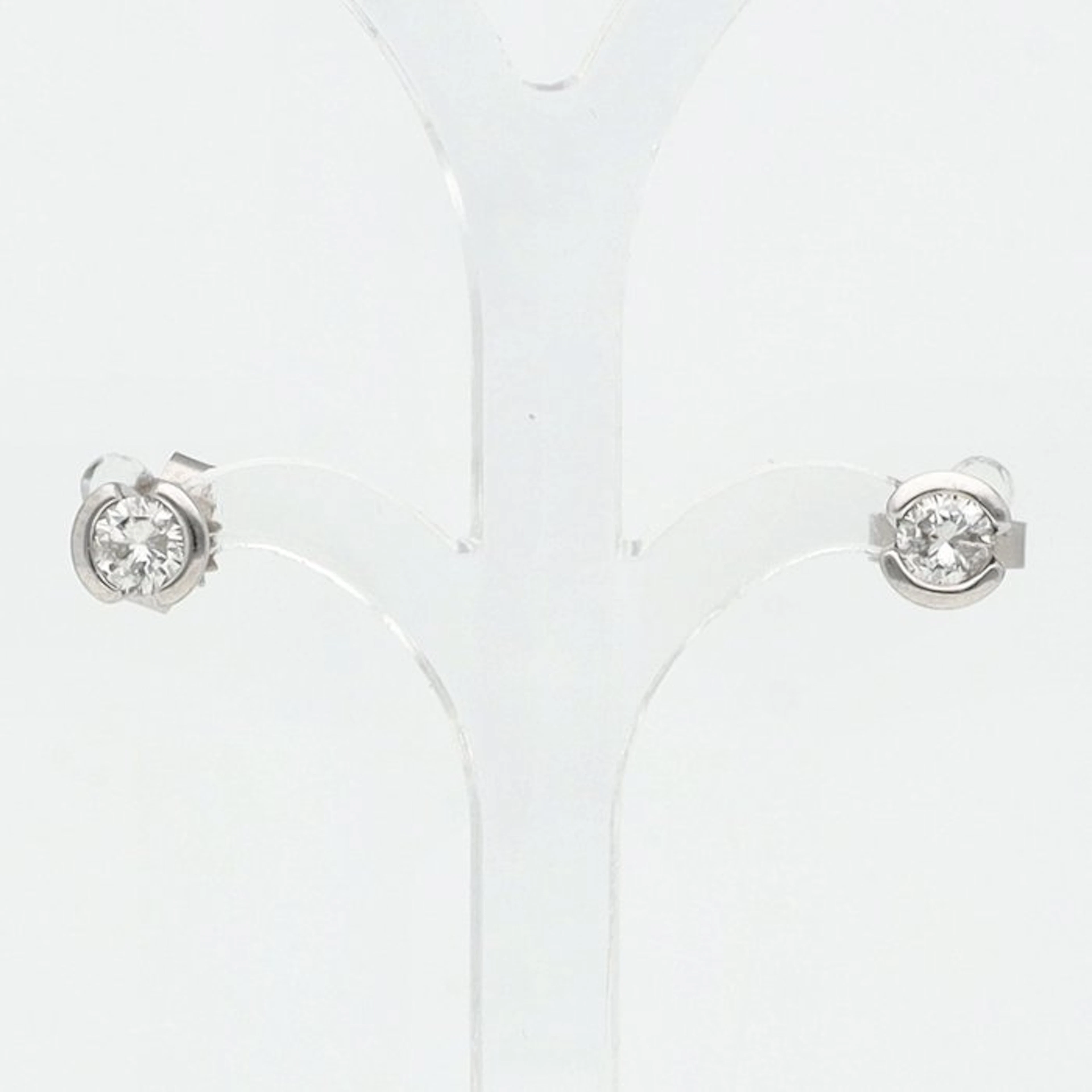 Earrings - 14 kt. White gold Diamond (Natural)