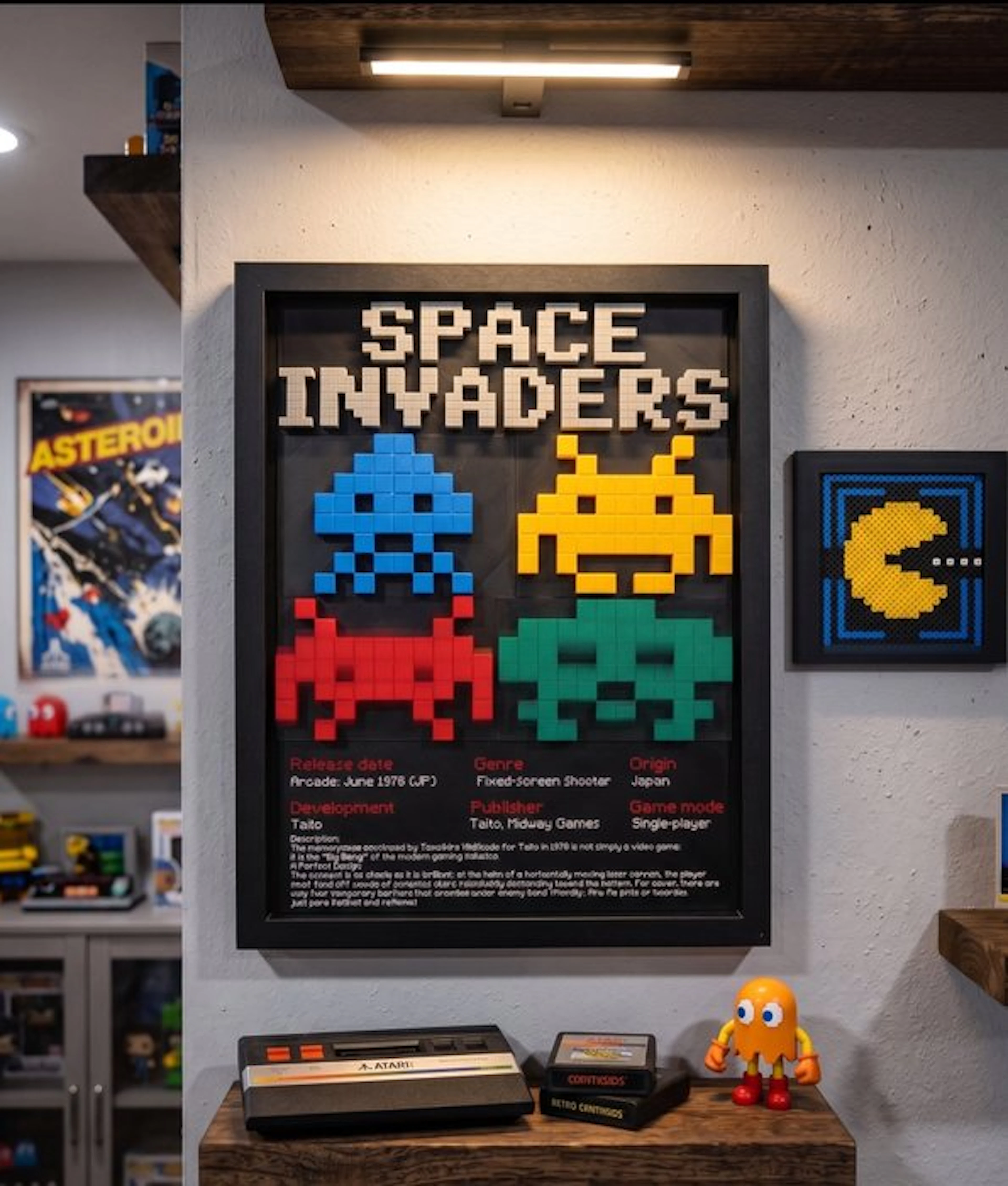Taito - Poster decorativo 3D - SPACE INVADERS - Video game