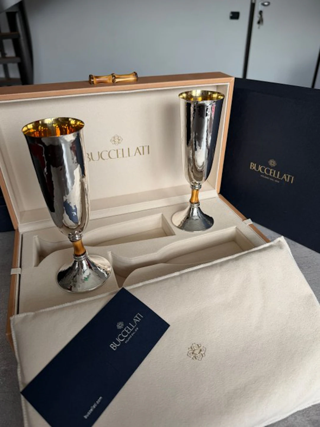 Buccellati TAhiti - Chalice (2) - Sterling silver 925...