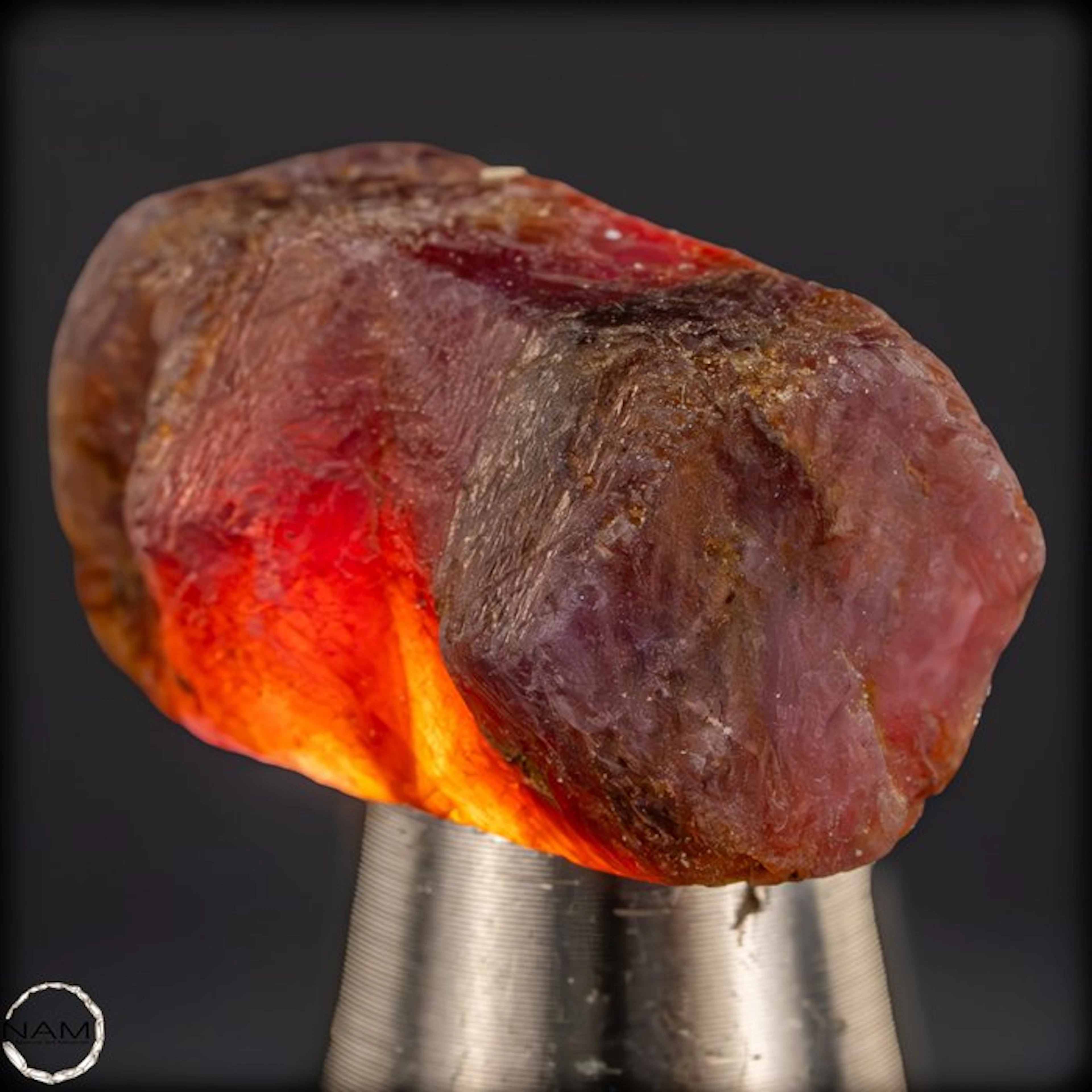 Natural red ruby in raw form - Radiant power of the earth 46.70 ct- 9.34 g
