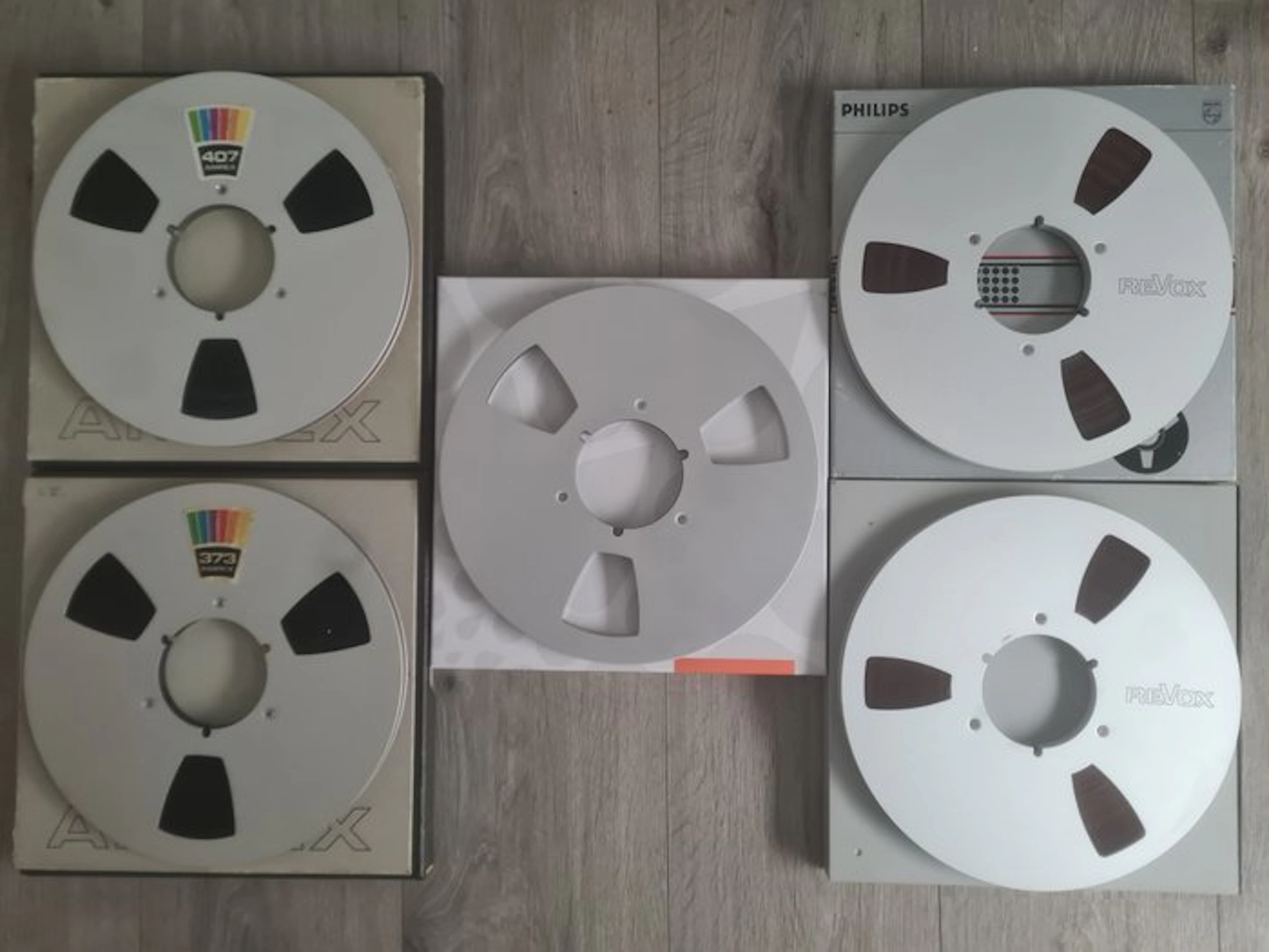 Revox, Ampex - 407 - 373 / 10.5-inch Metal Spool / Tapes...