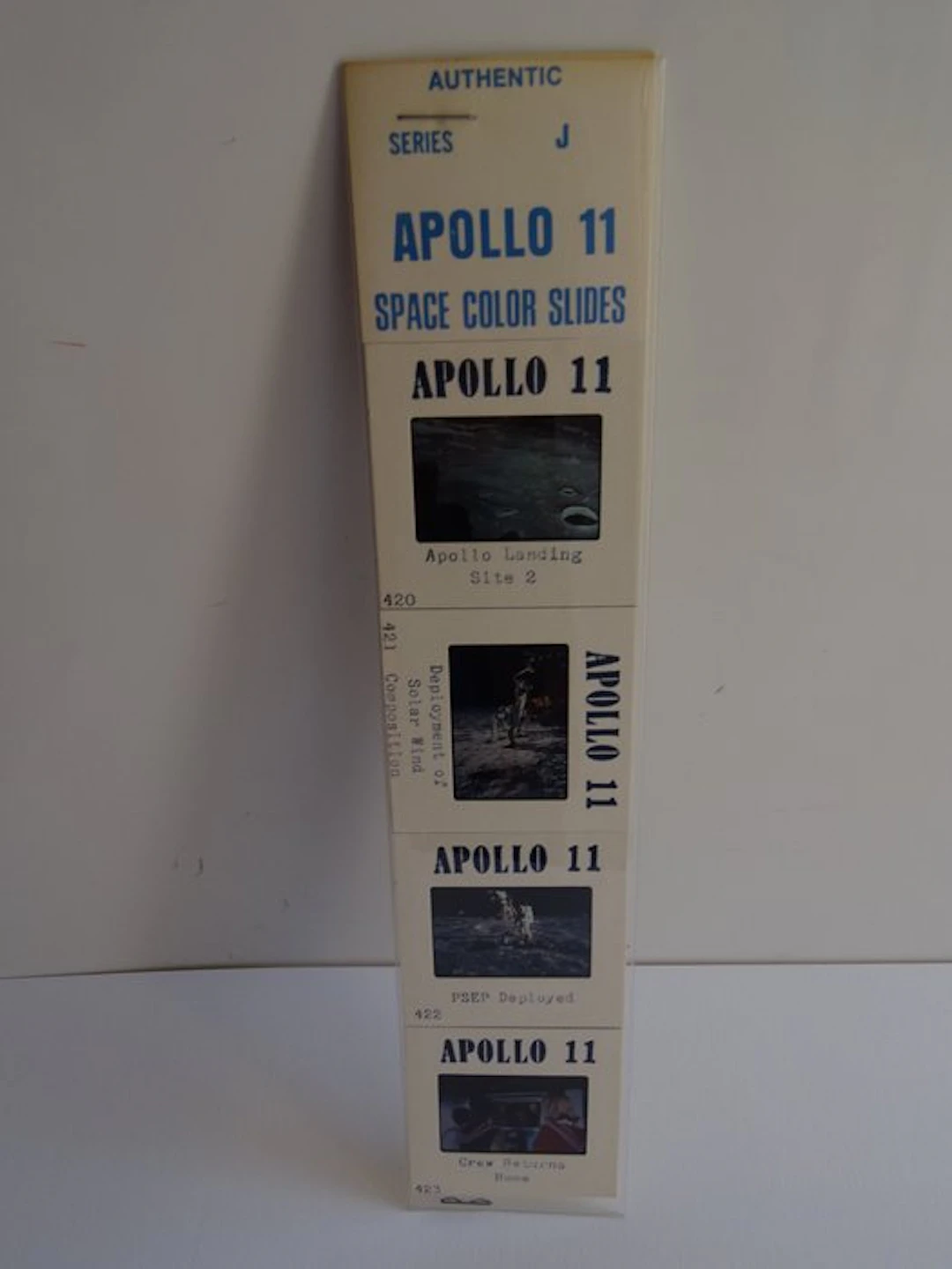 Vintage NASA picture set Apollo 11 Mission - four original slides - 1960-1970