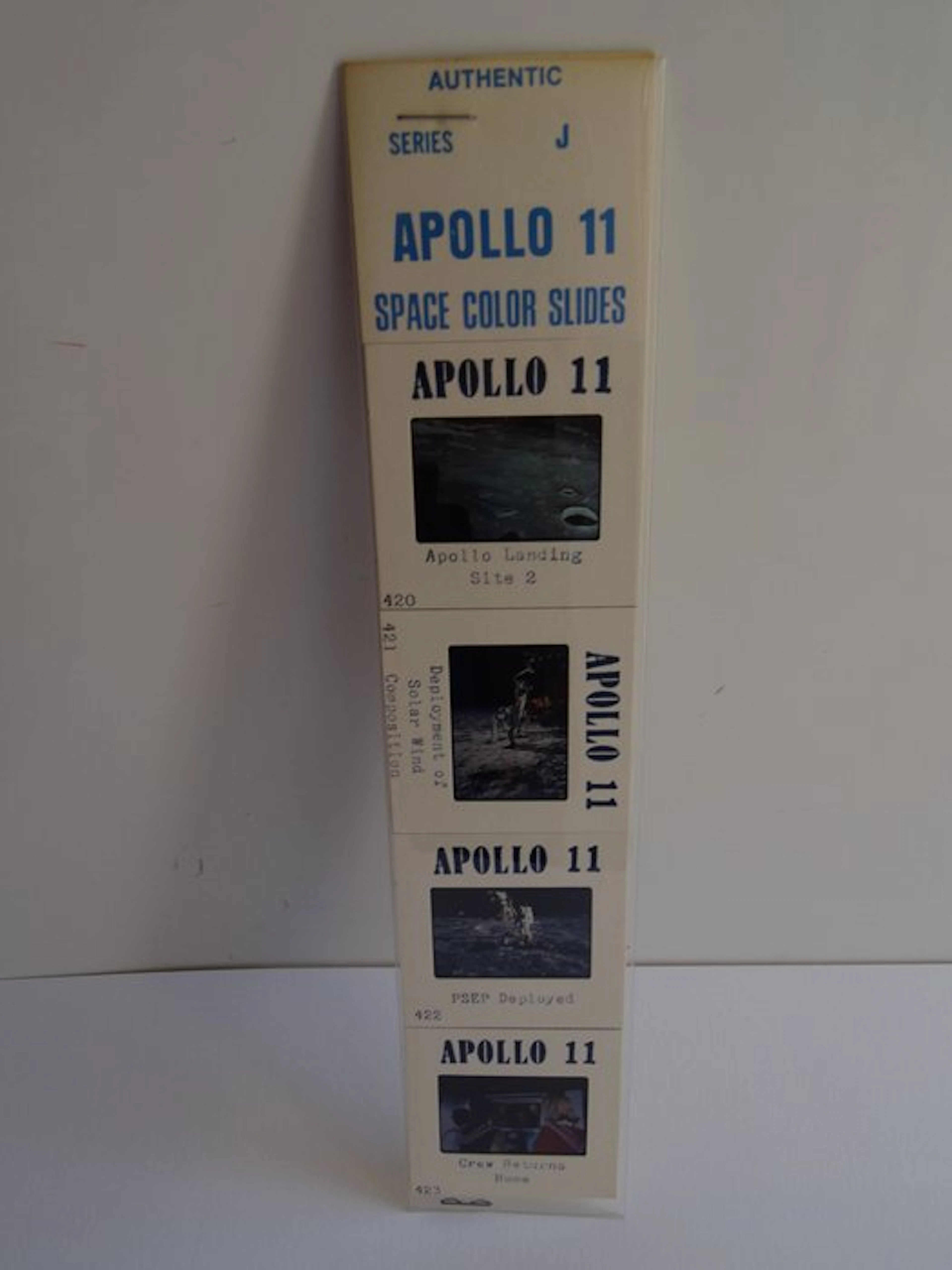 Vintage NASA picture set Apollo 11 Mission - four original slides - 1960-1970