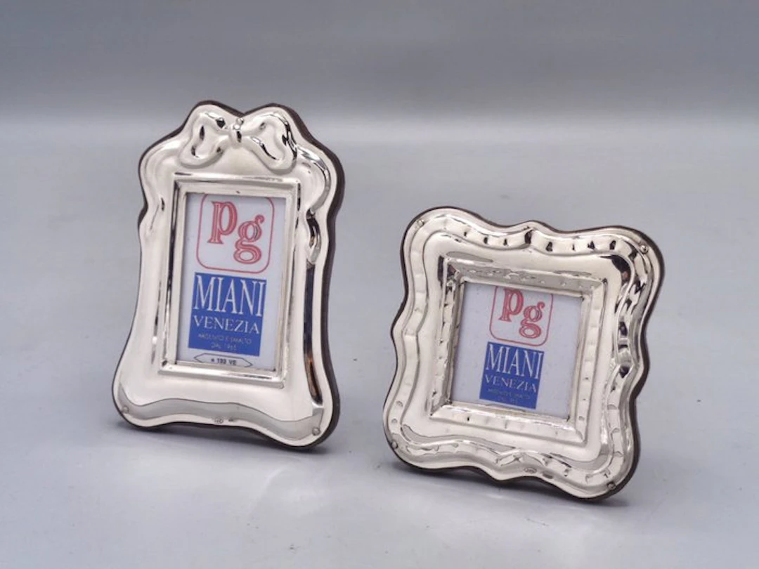PG-Miani Argenteria - Picture frame (2) - .925 silver - 3.5x5 and 3.5x3.5