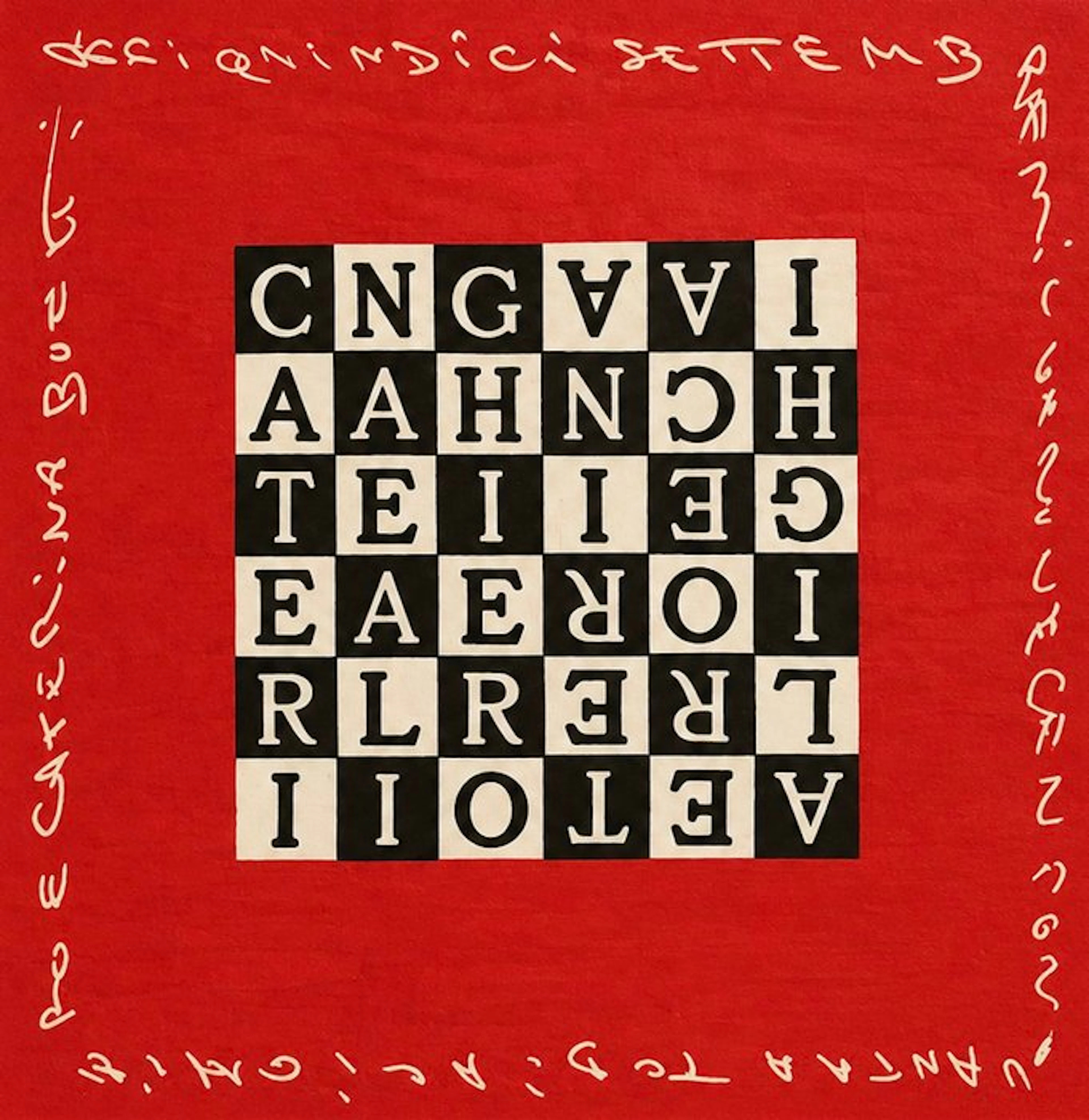 Alighiero Boetti (1940-1994) - Caterina e Alighiero