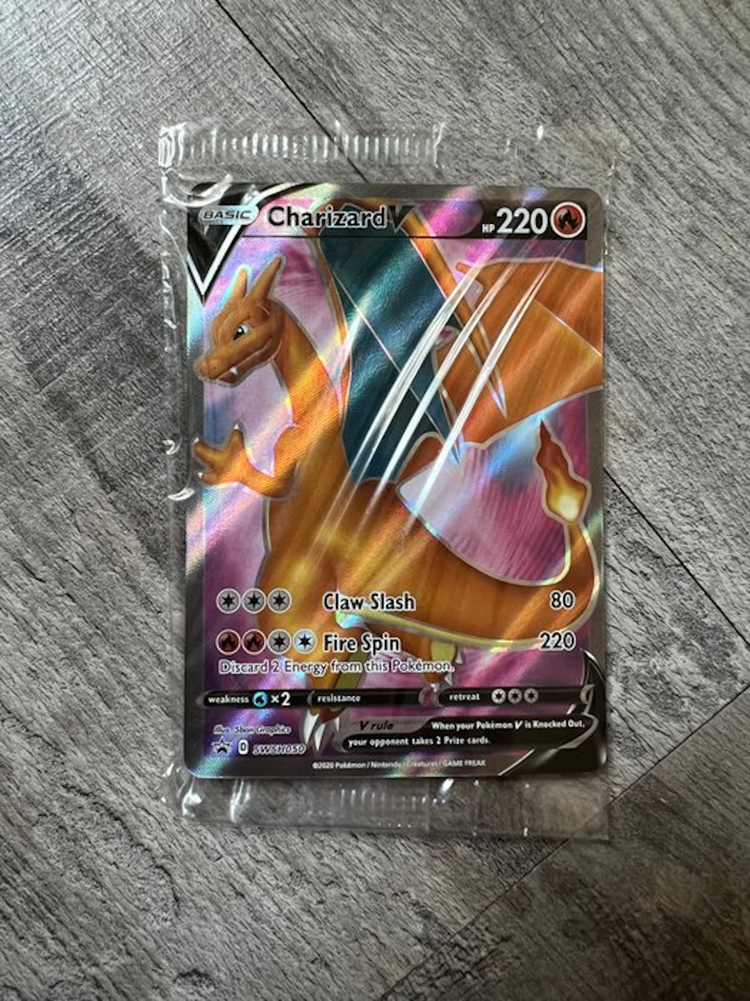 Pokémon - 1 Card - Charizard SWSH050 Full art, Foil - Sword & Shield