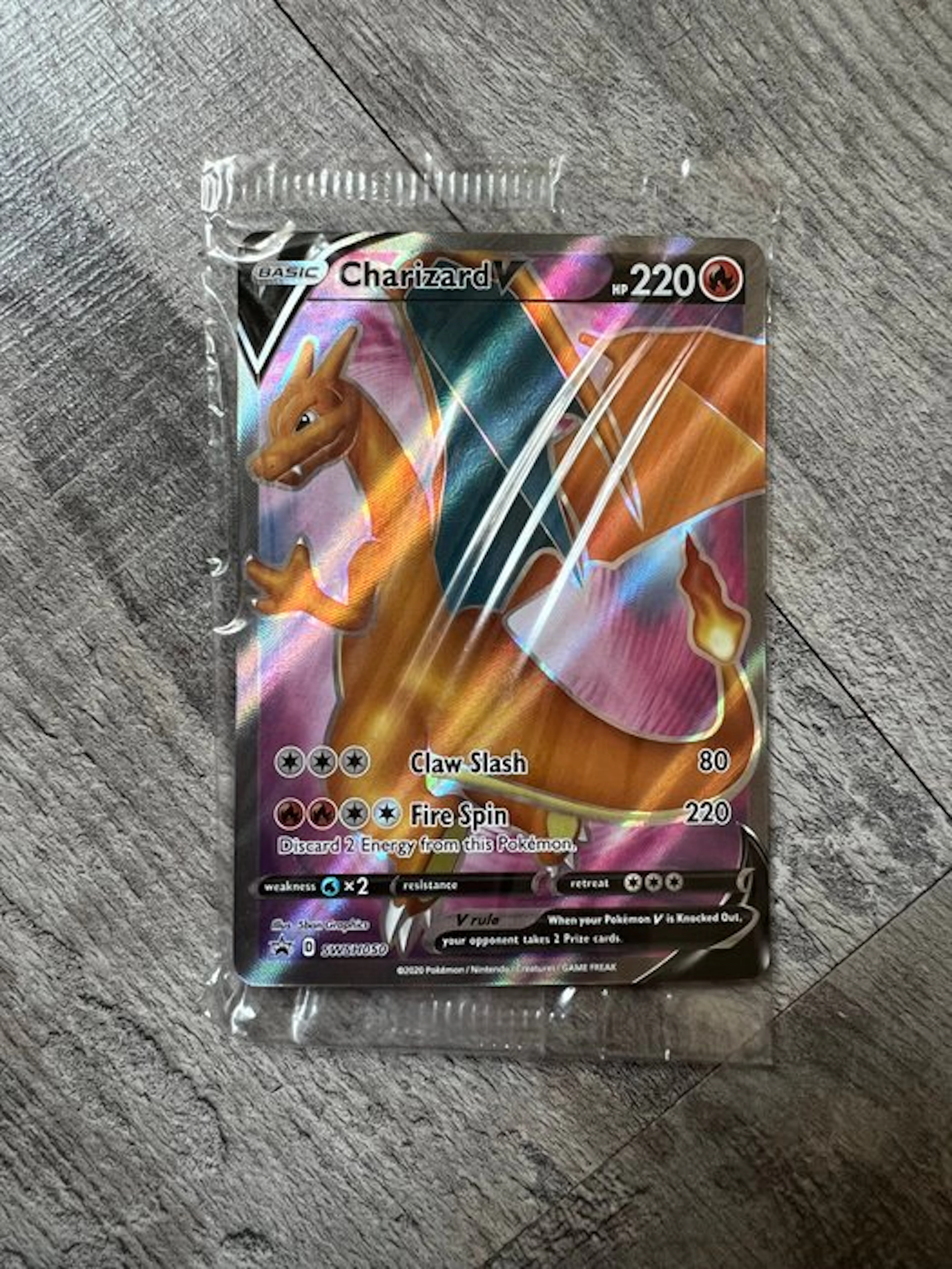 Pokémon - 1 Card - Charizard SWSH050 Full art, Foil - Sword & Shield