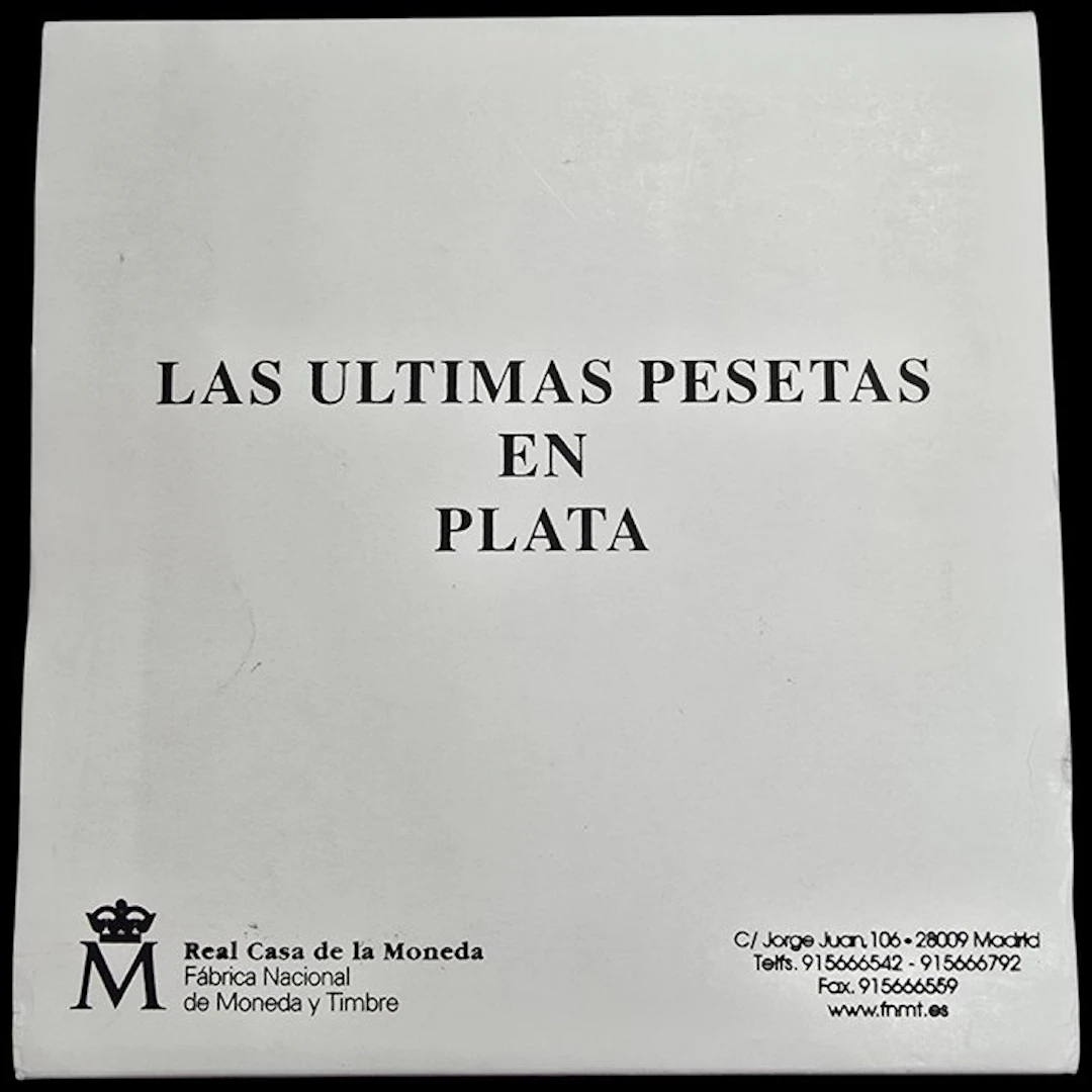 Spain. Juan Carlos I. Las Últimas Pesetas en Plata 2000 - 2001 (9 monedas)
