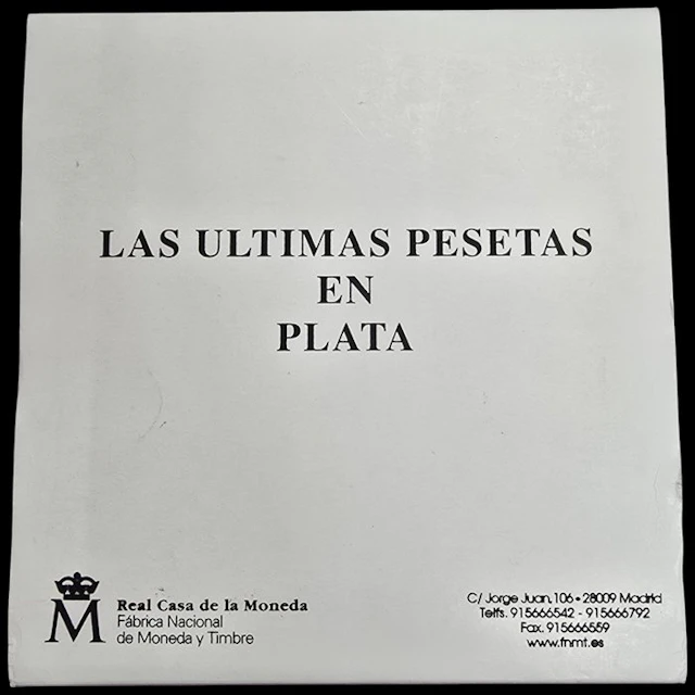 Spain. Juan Carlos I. Las Últimas Pesetas en Plata 2000 - 2001 (9 monedas)