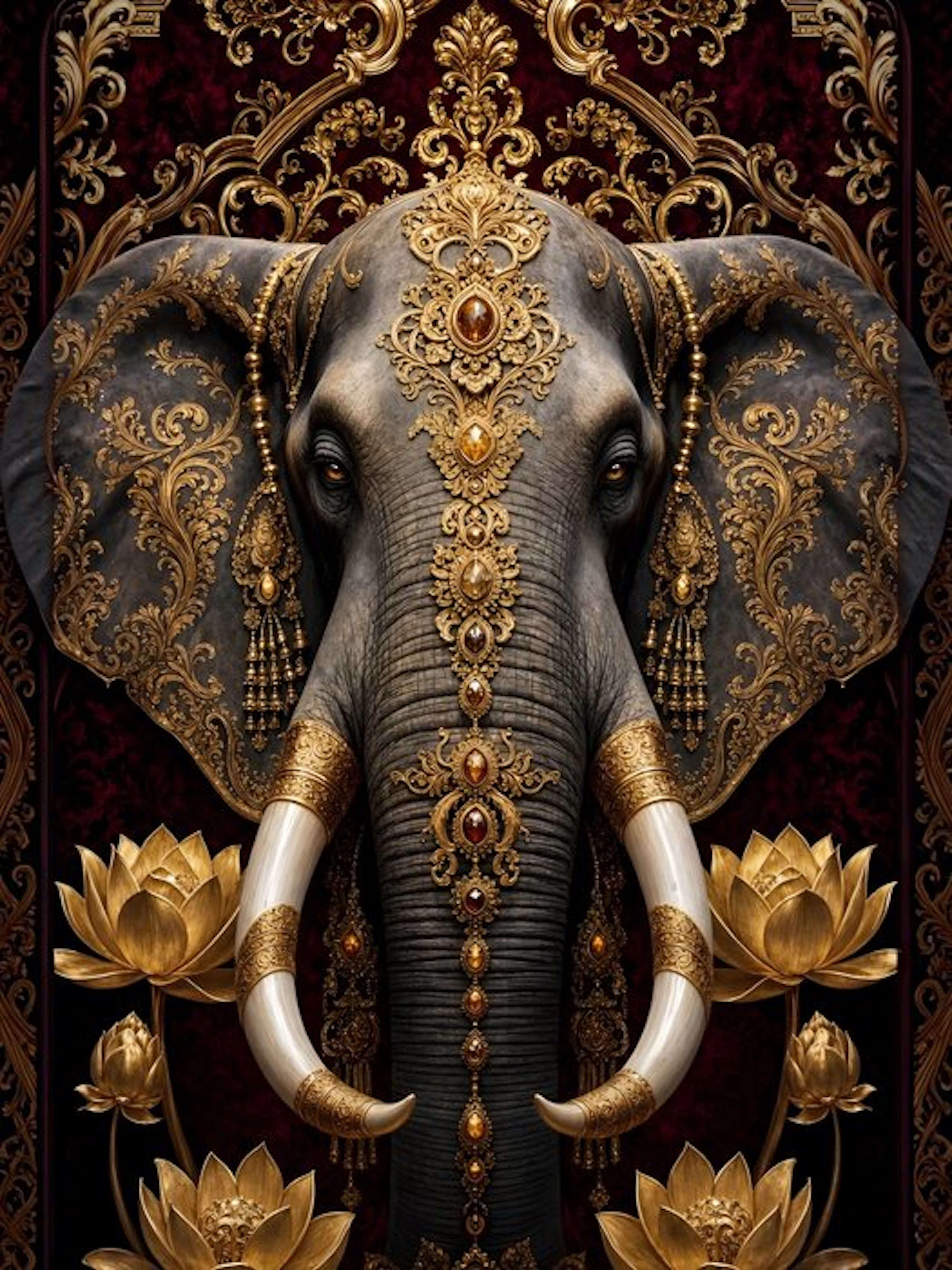 daveY - MODERN REGENCY ELEPHANT - "IMPERIAL GANESHA"