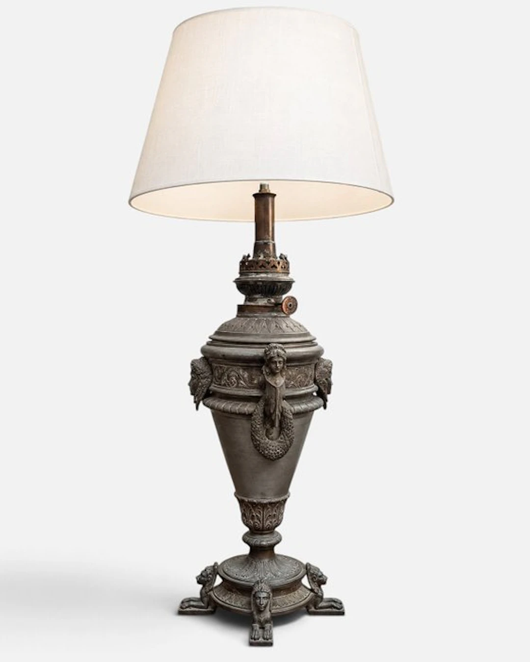 Table lamp - Table lamp - Alloy - Antique oil lamp.