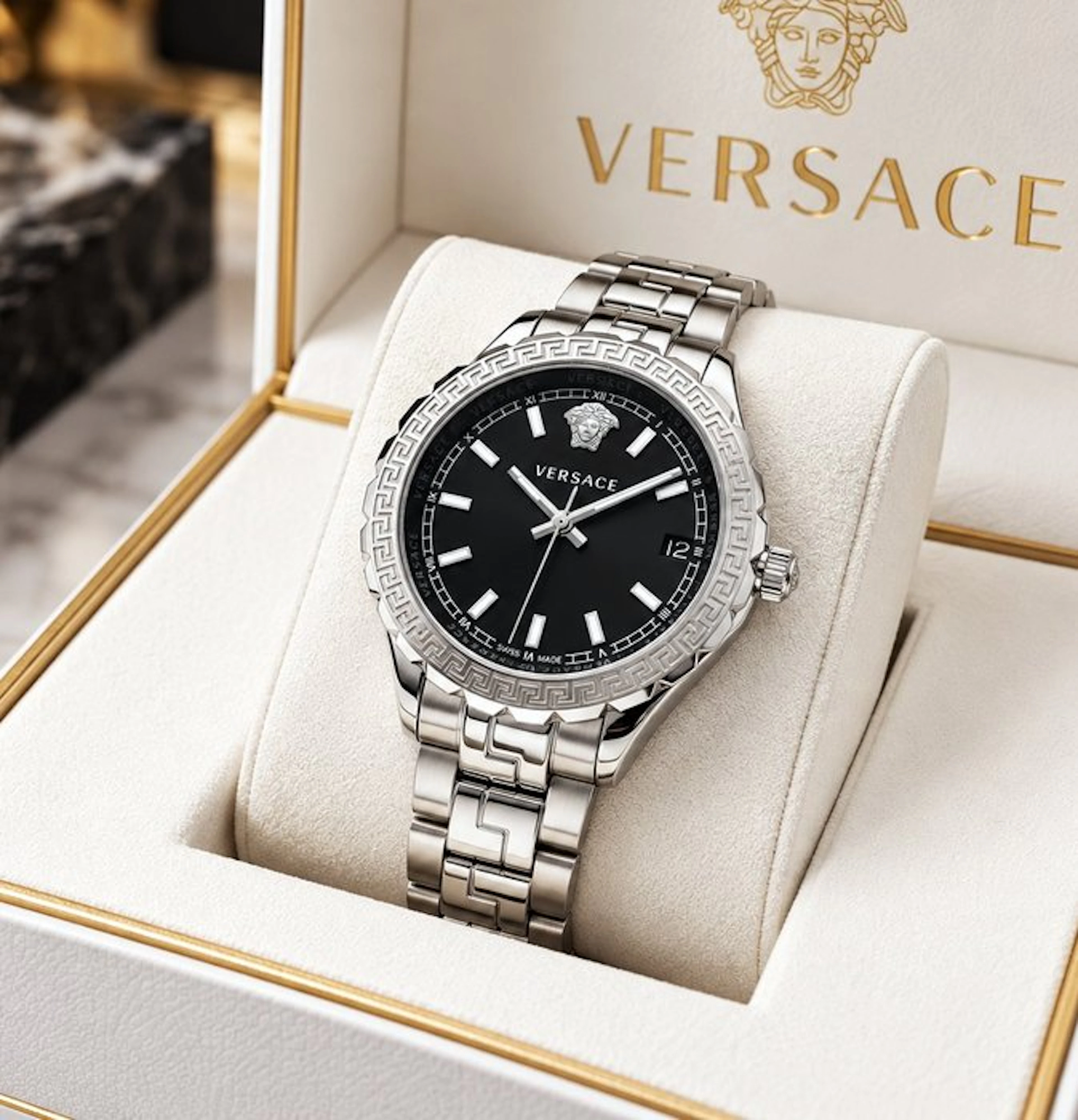 Versace - Swiss Made - HELLENYIUM - Sapphire - Date - New - Women - 2026
