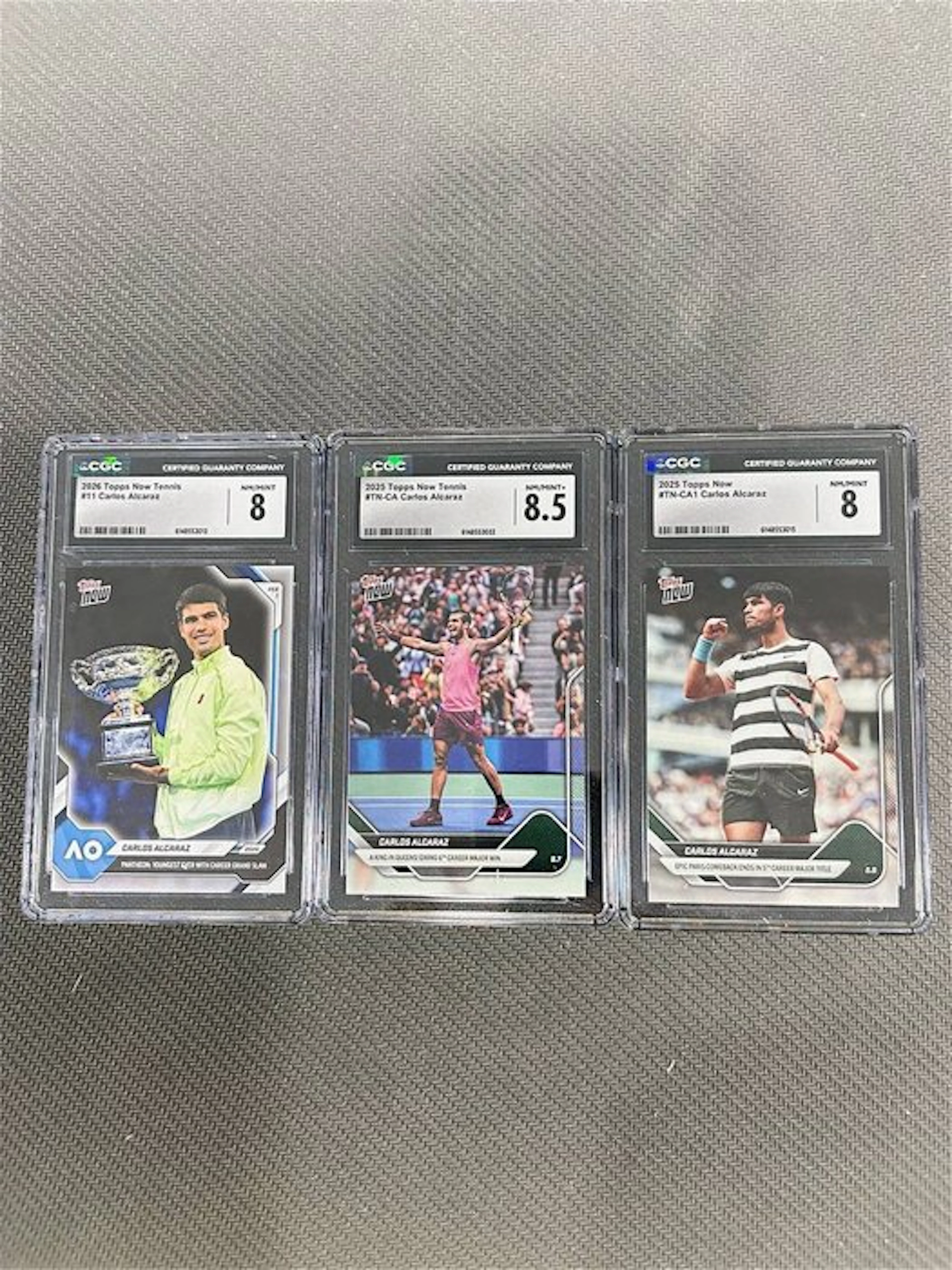 2025, 2026 Topps Topps Now Carlos Alcaraz #11; #TN-CA...
