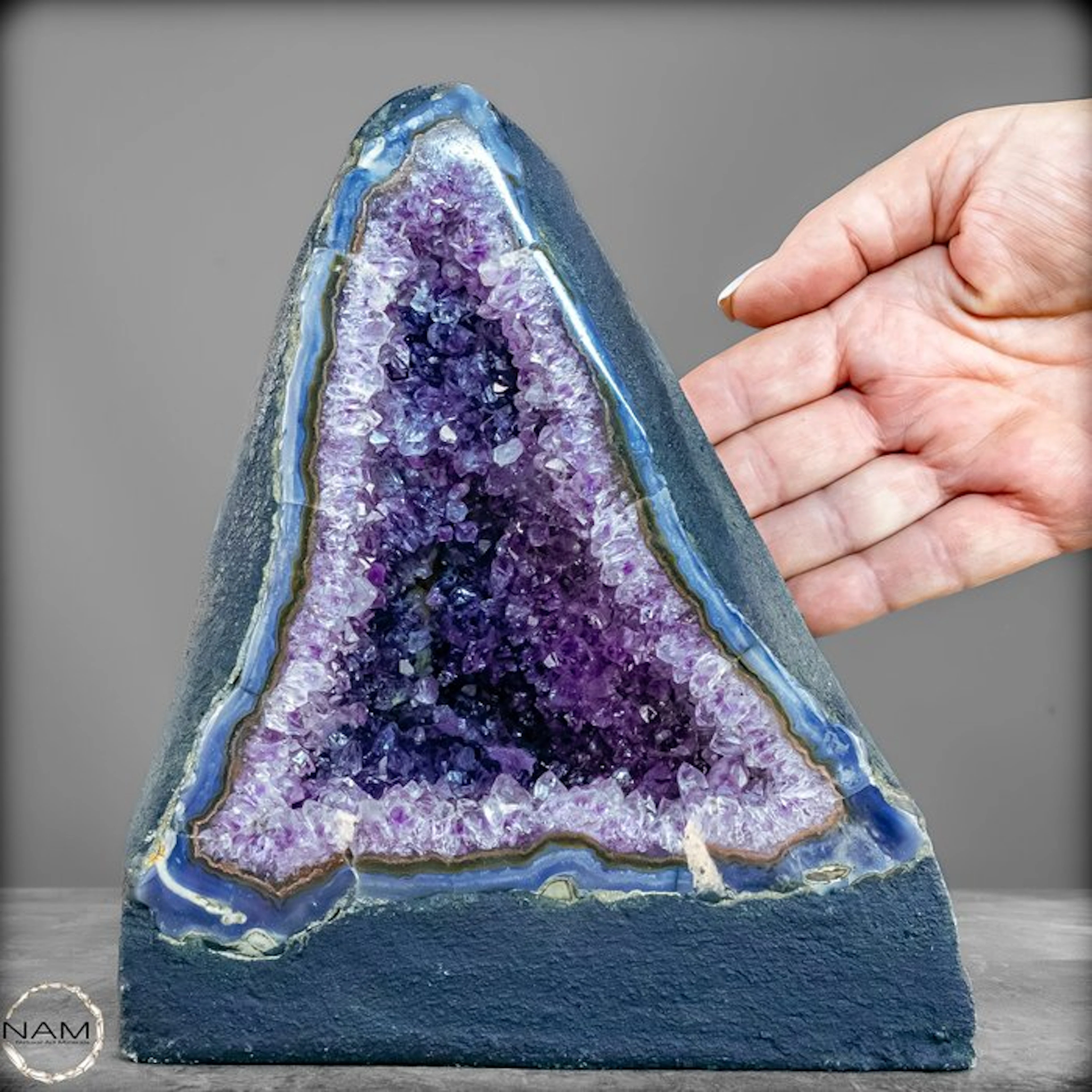 Natural amethyst crystal cathedral – deep purple collector's rarity- 2690.96 g