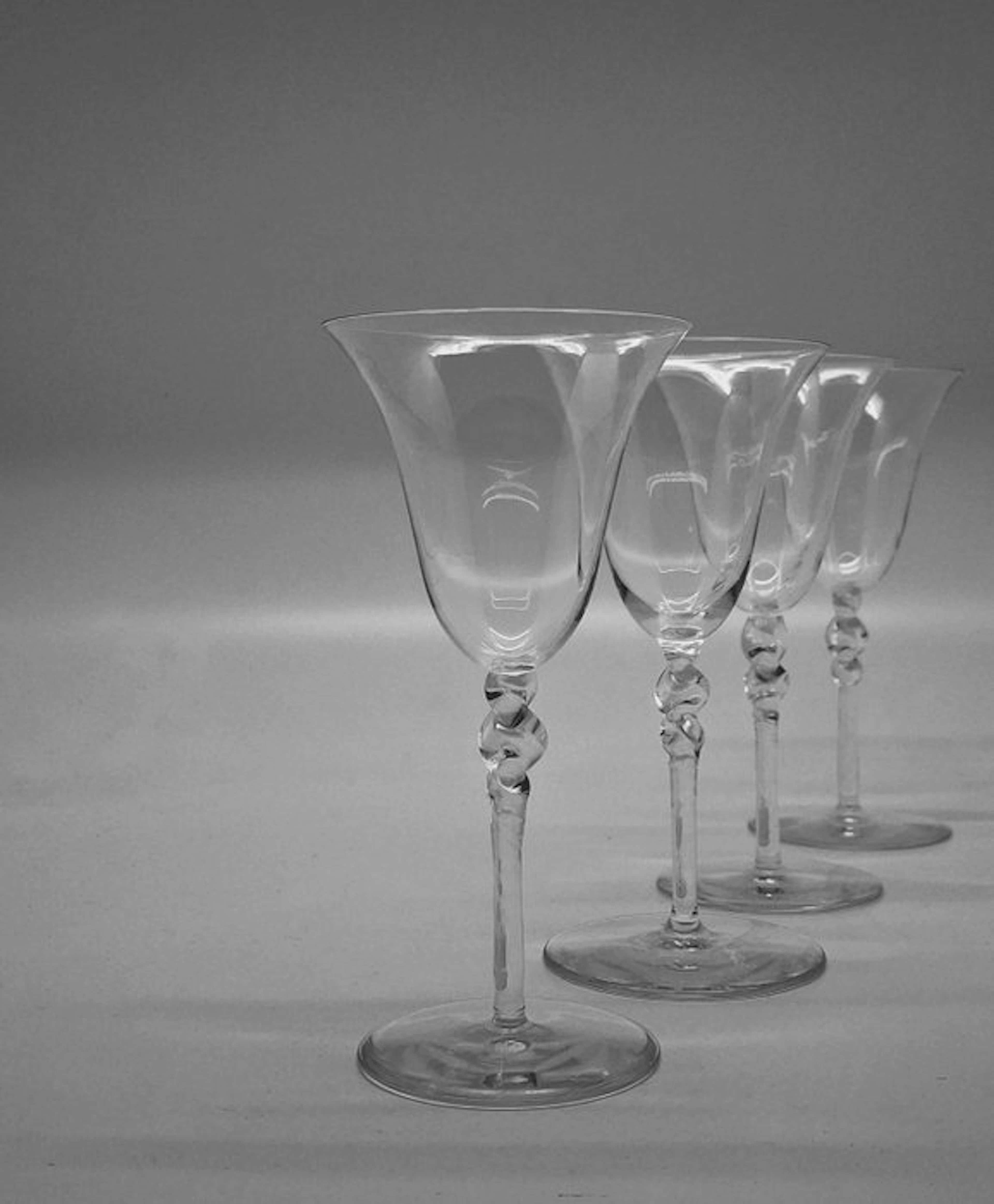 Val Saint Lambert - Drinking set (4) - Clarence...
