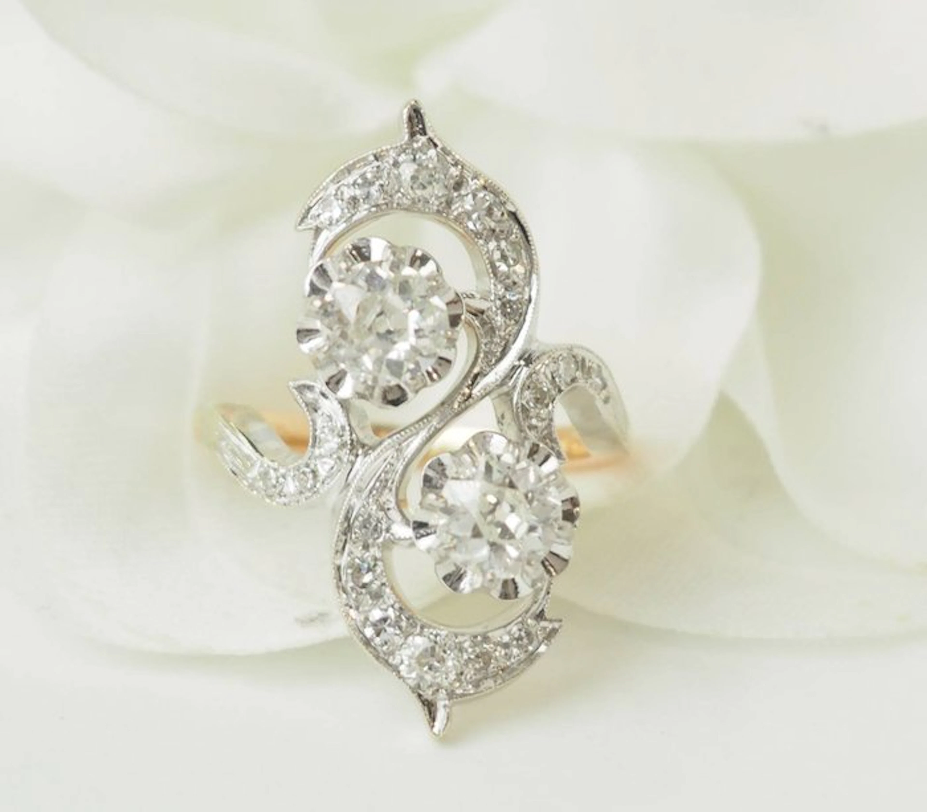 No reserve price - Ring - 18 kt
