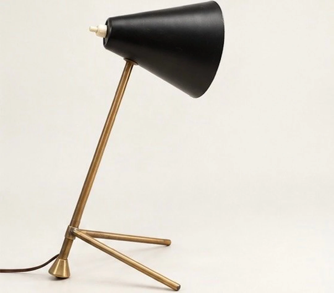 Table lamp - Brass, Metal, Paint