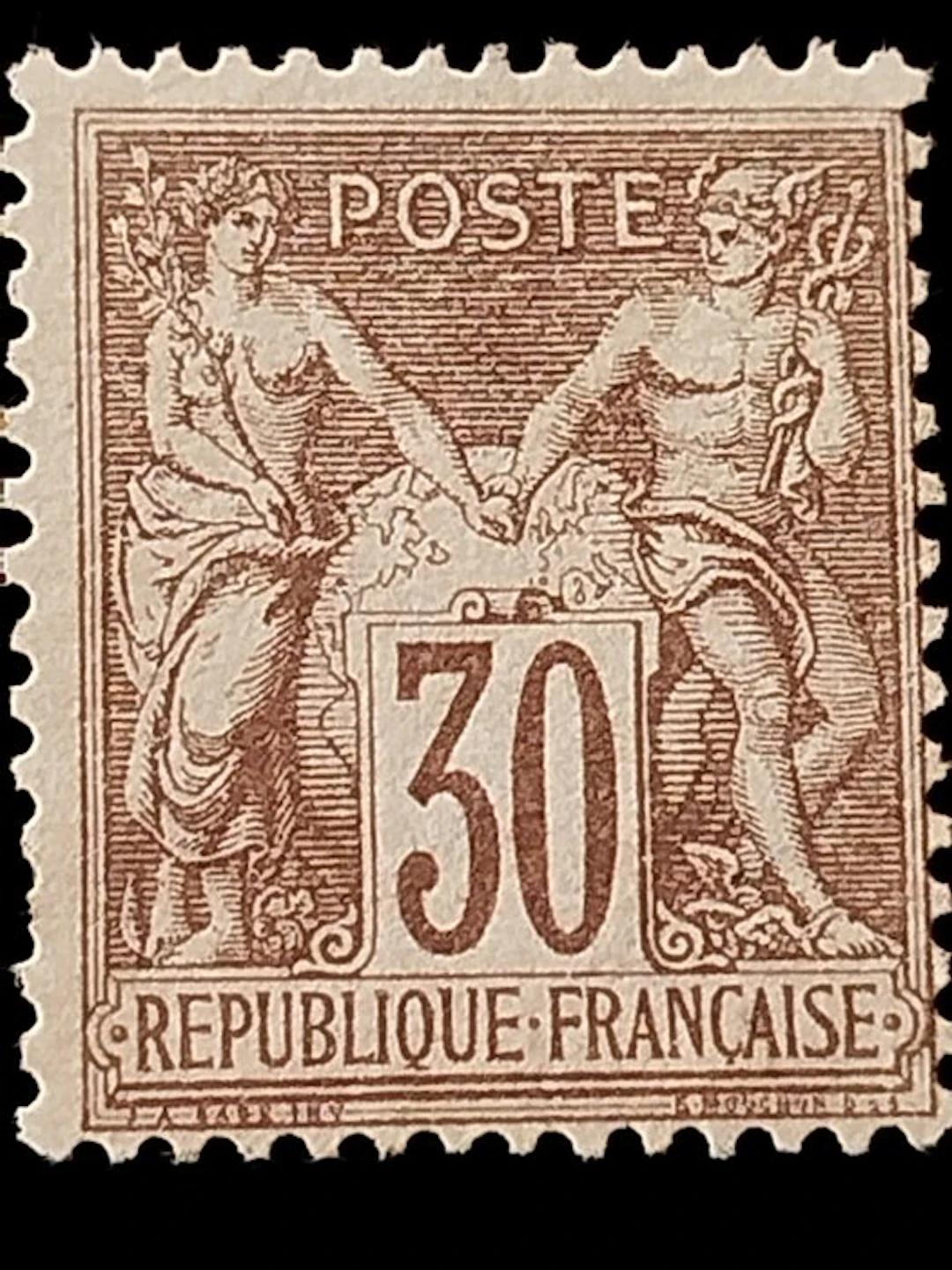 France 1876 - Stamp 30c. Type I. MNH **. No reserve price