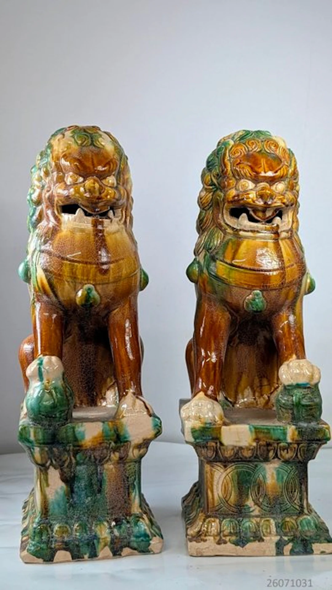 Set grote Foo Dogs - Ceramic - China (No reserve price)