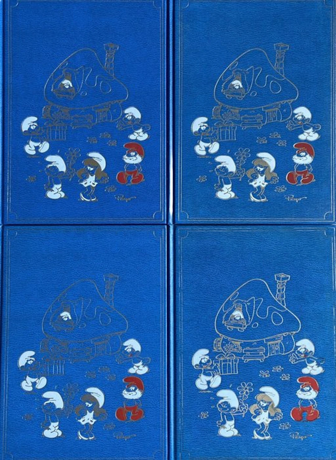 Les Schtroumpfs - Intégrale T1 à T4 - 4x C - 4 Album - First edition - 1986