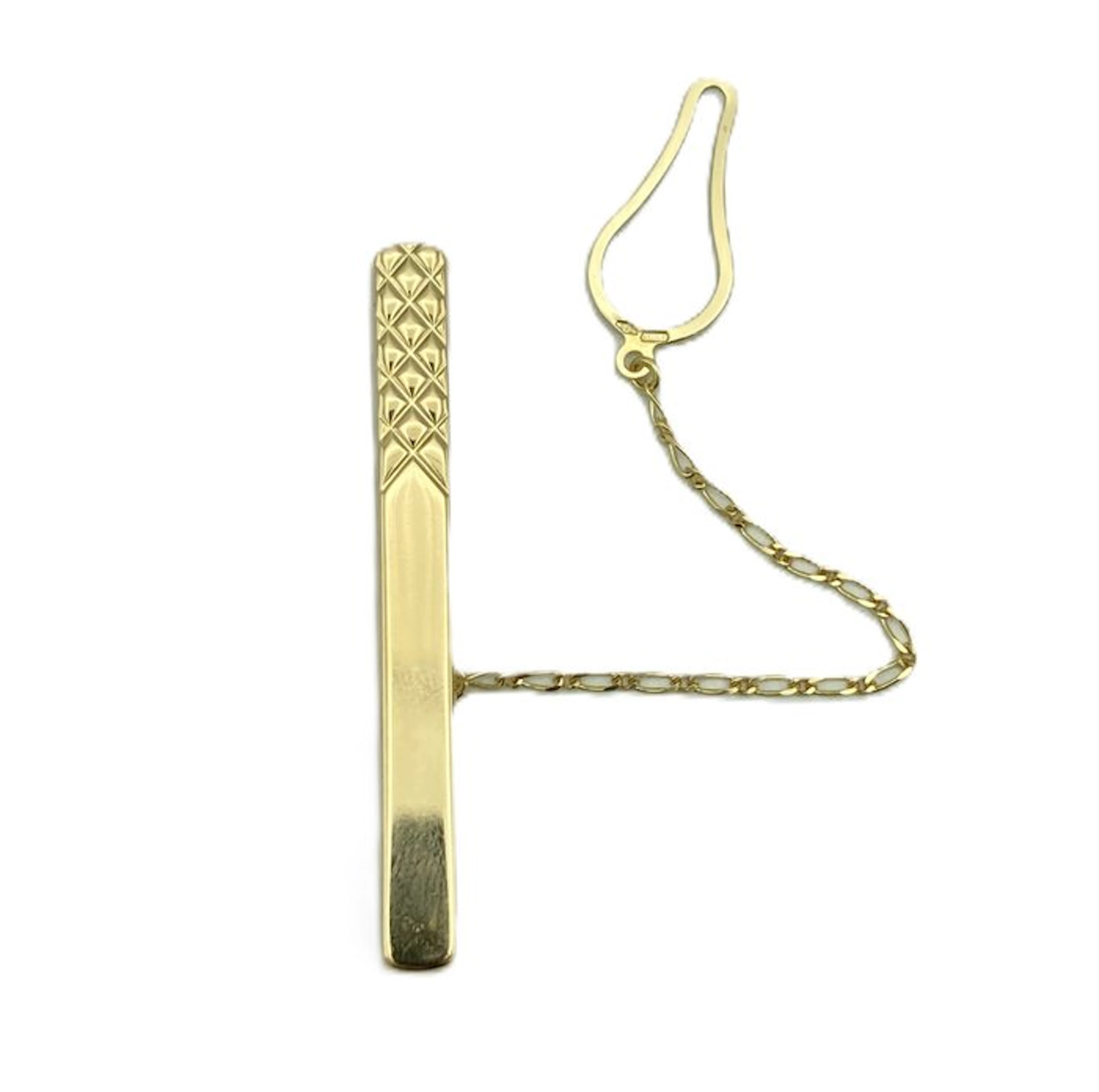 Tie clip - 18 kt. Yellow gold