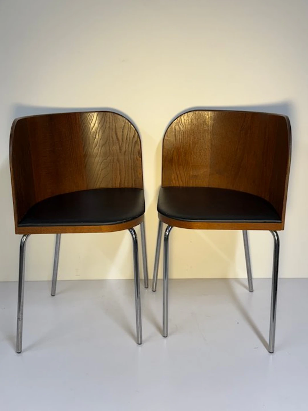 IKEA - Sandra Kragnert - Chair (2) - FUSION - Wood, Metal, Leather - No reserve