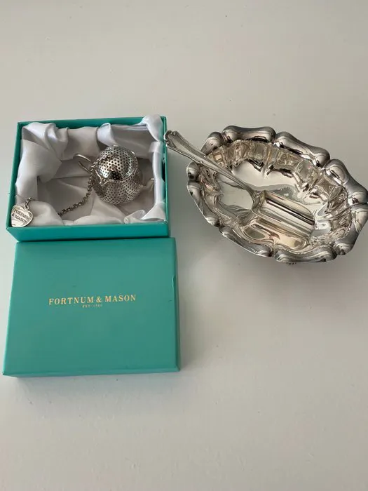 Sugar bowl - Silver - Tea silverware lot